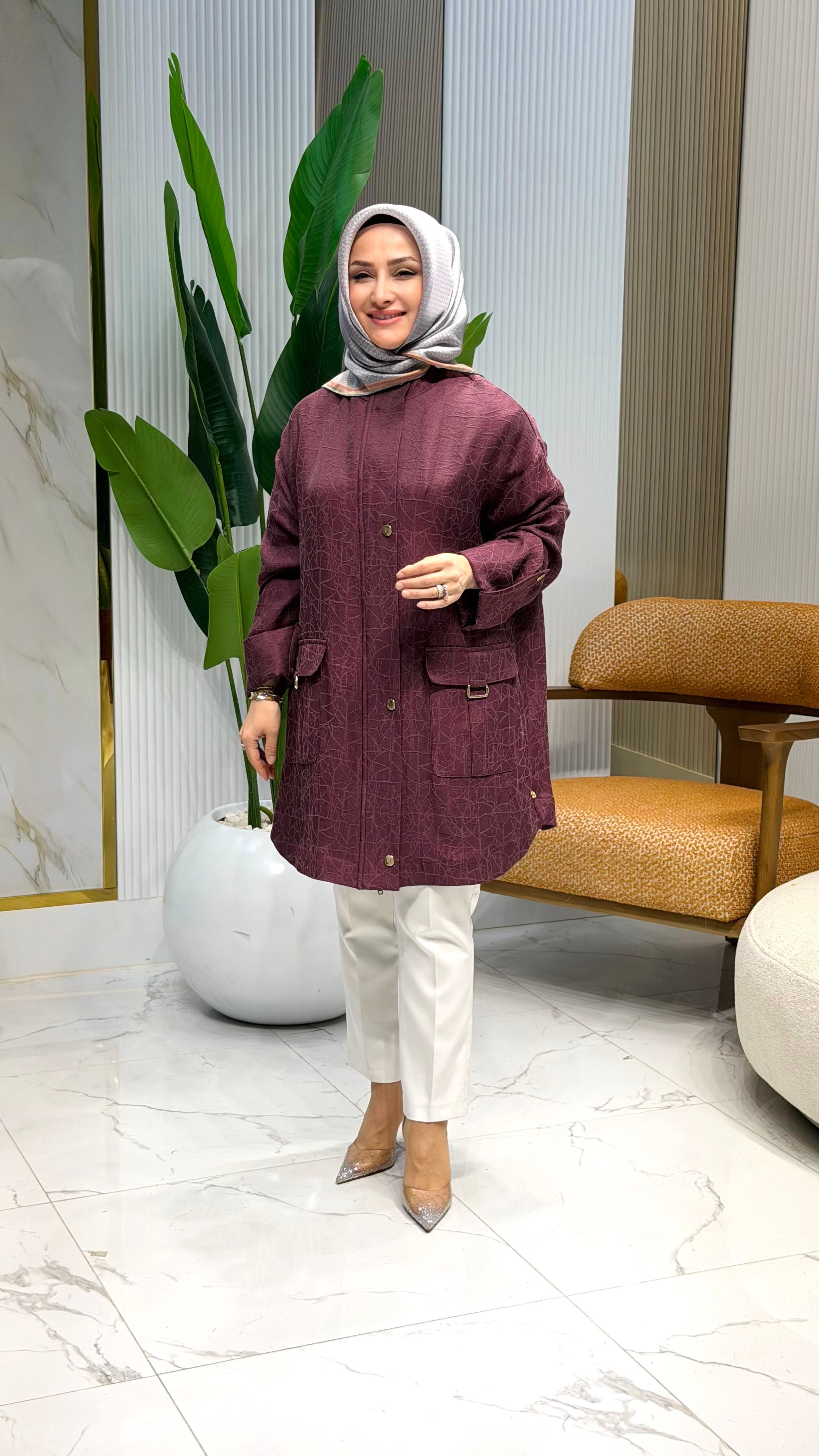 ARMINE TREND 26YT506 CEPLERİ AKSESUAR DETAY KAP - MÜRDÜM