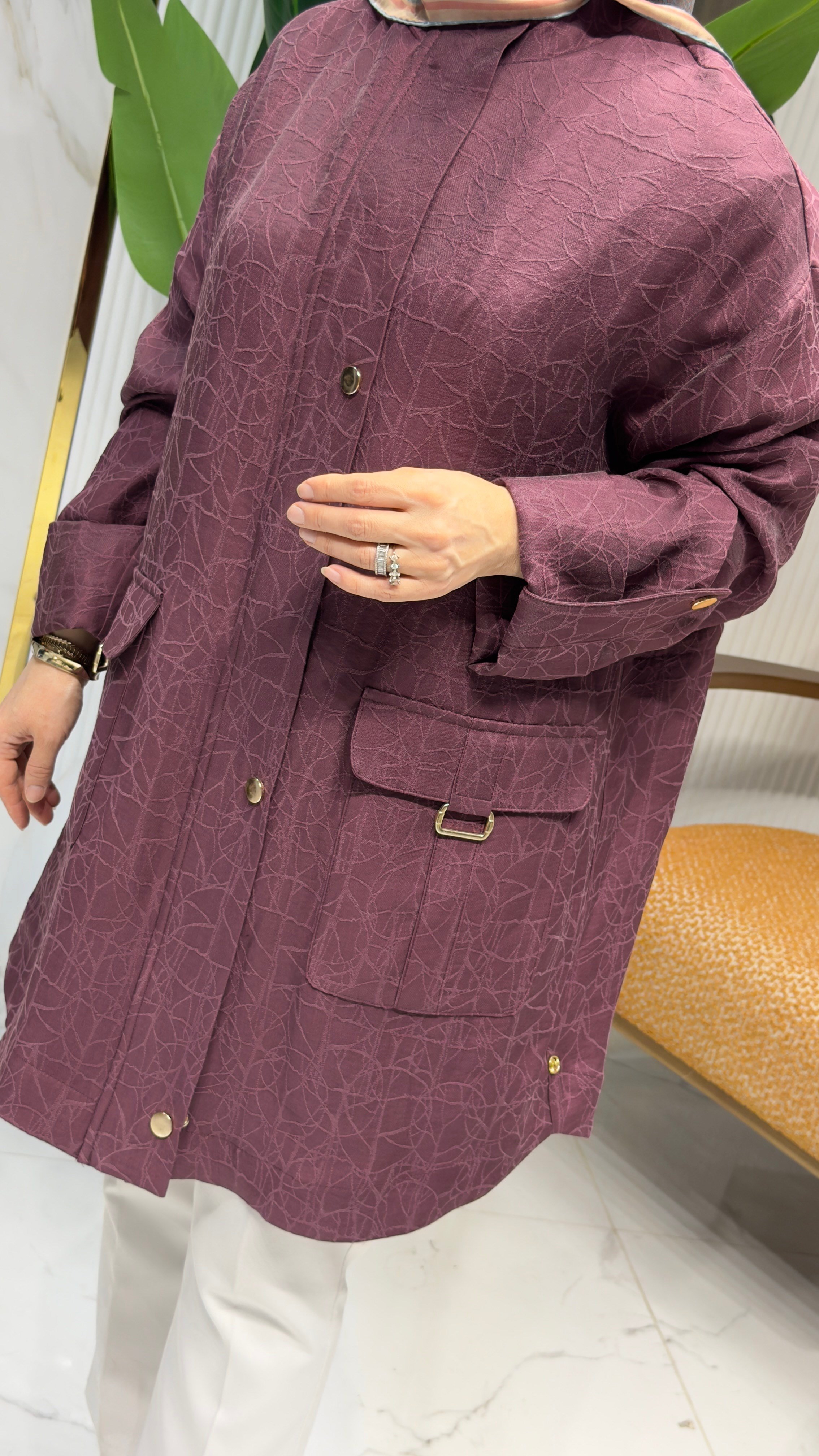 ARMINE TREND 26YT506 CEPLERİ AKSESUAR DETAY KAP - MÜRDÜM
