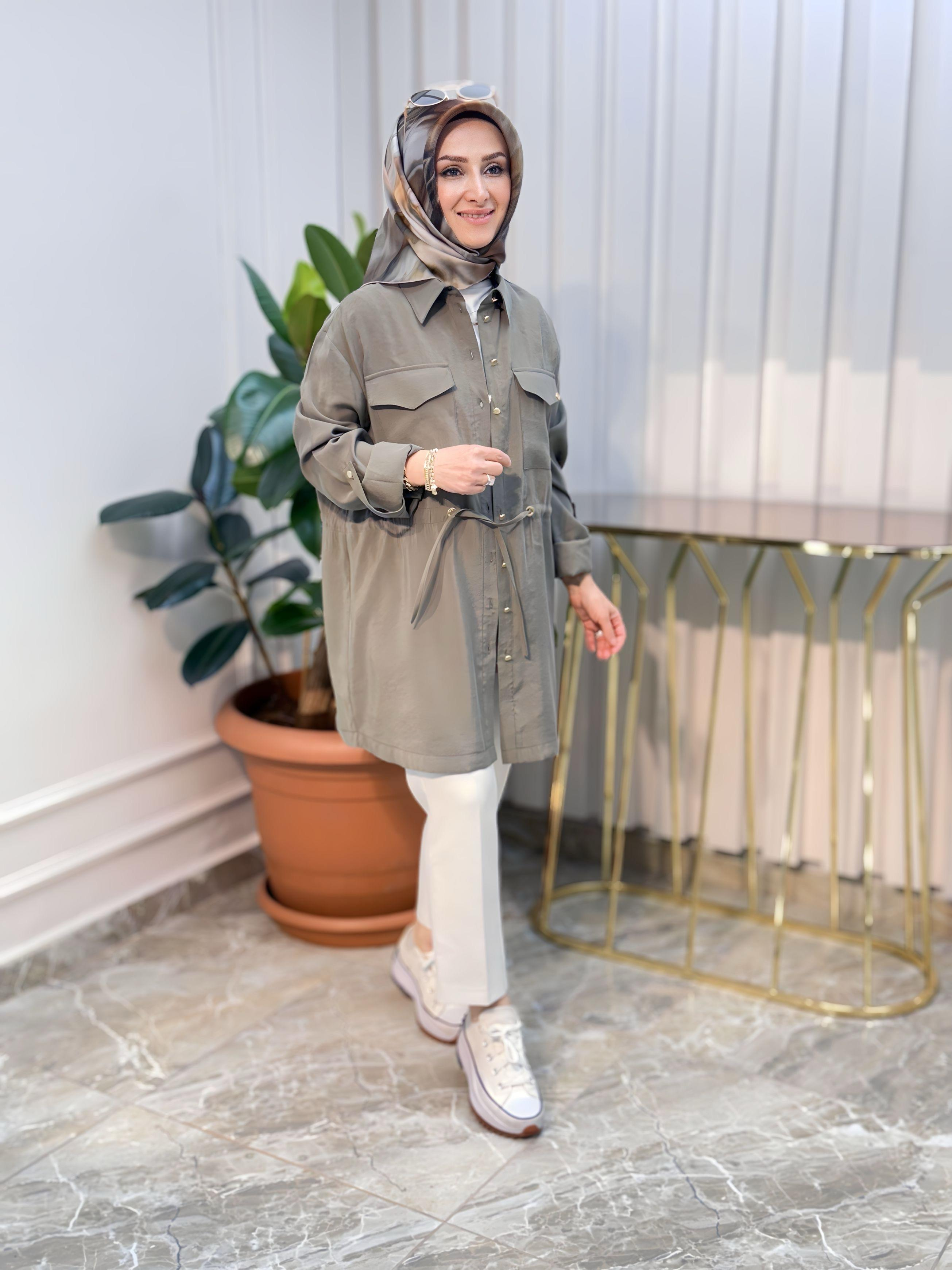 ARMİNE TREND BEL BÜZGÜLÜ TUNİK 25YT458
