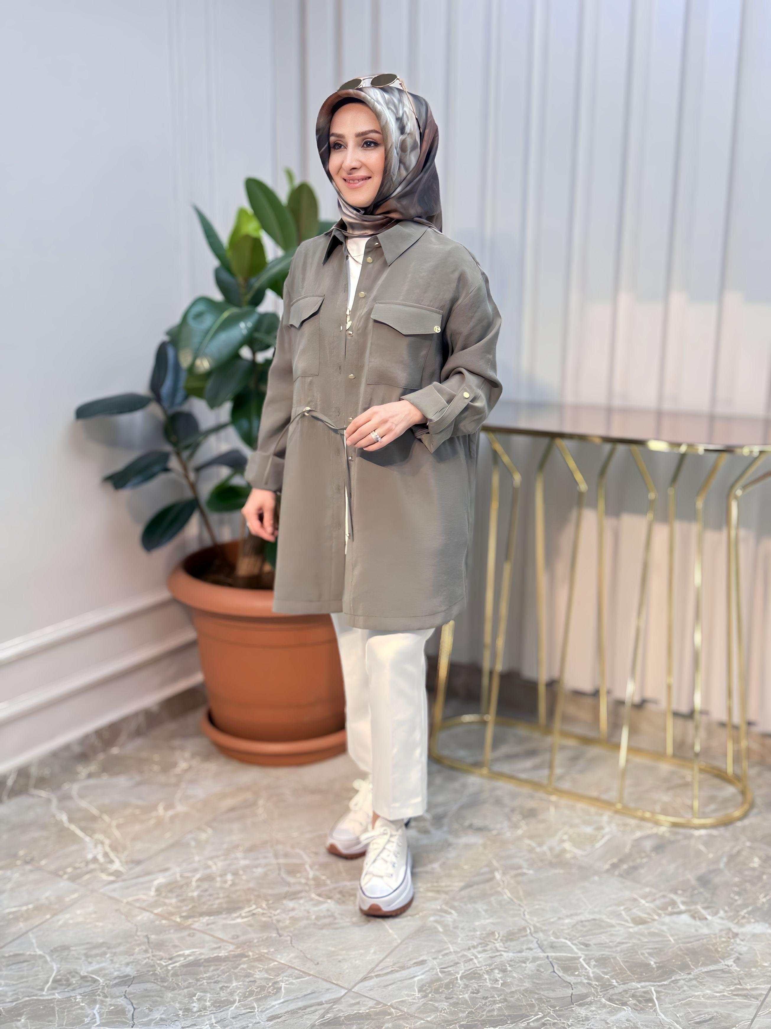 ARMİNE TREND BEL BÜZGÜLÜ TUNİK 25YT458