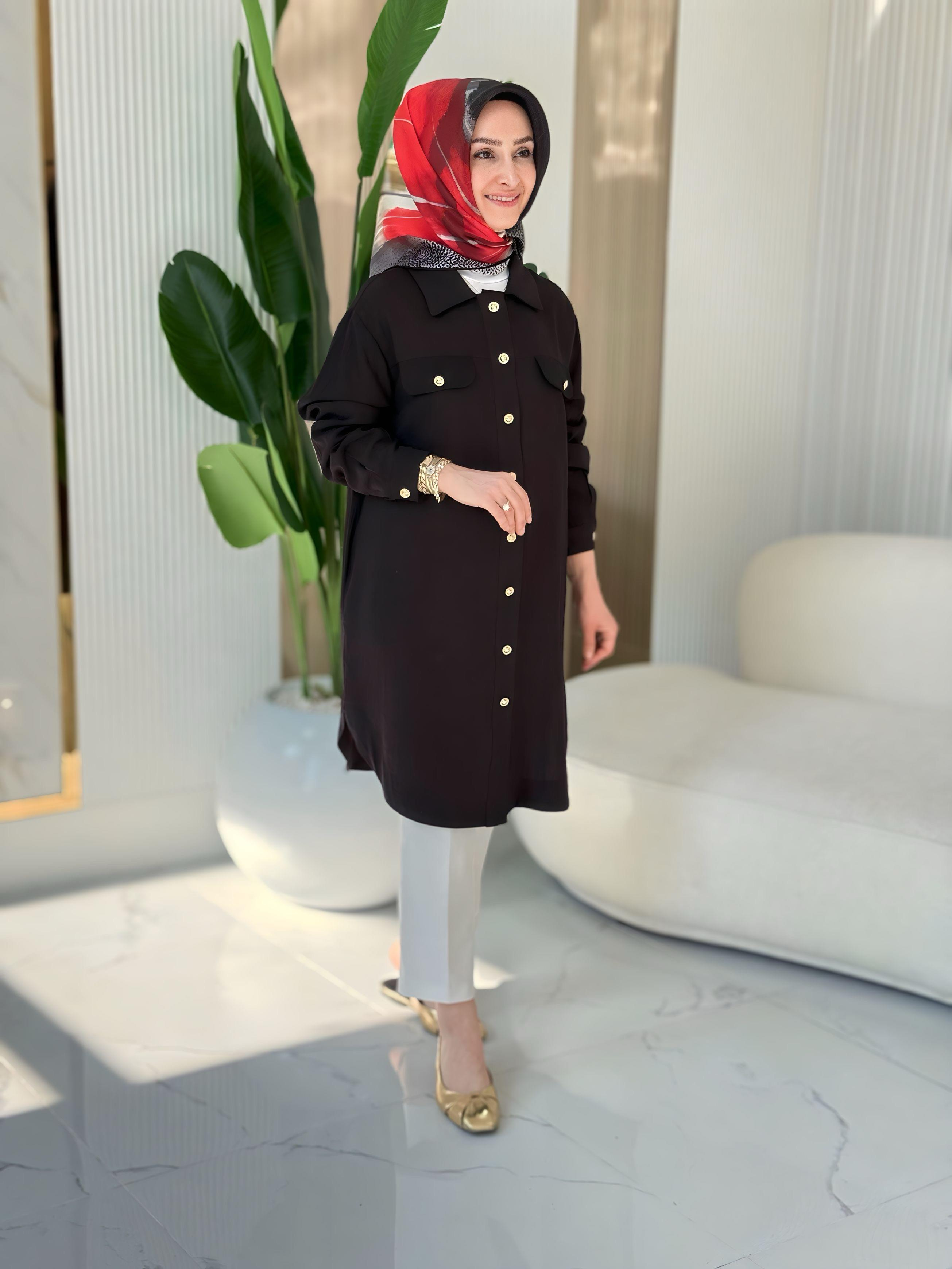 ARMİNE TREND CEP DETAYLI TUNİK- 25YT4145