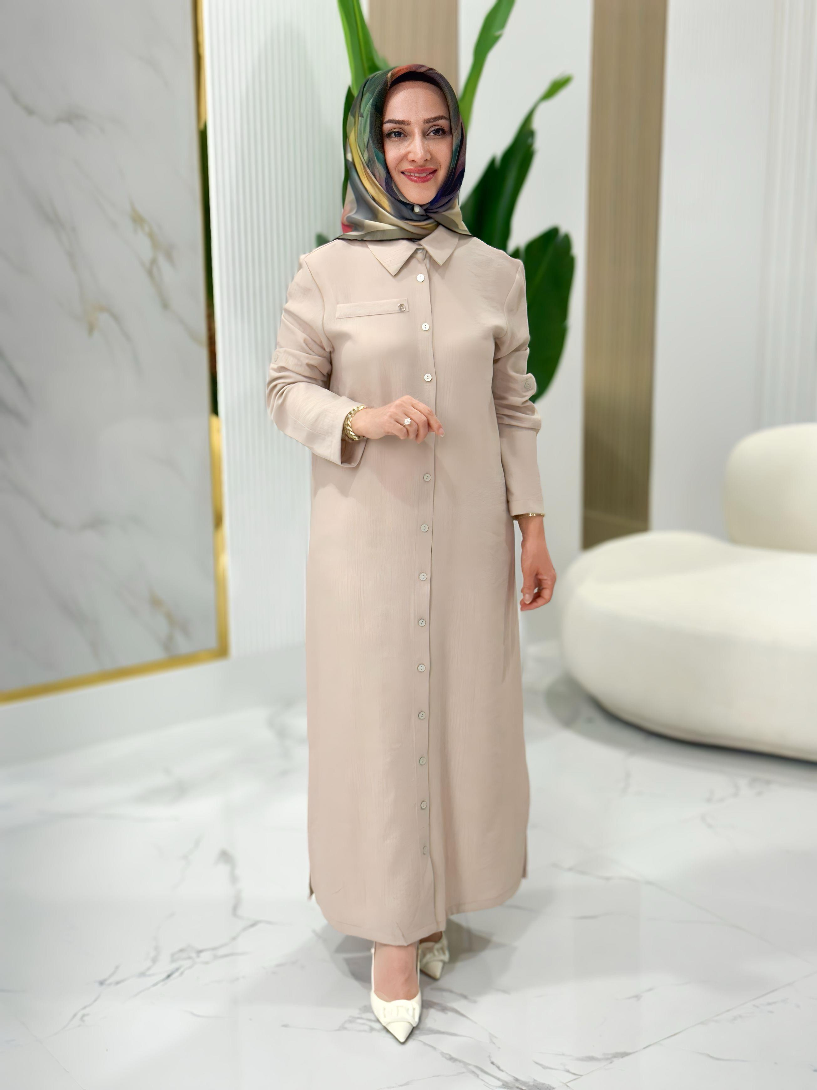 ARMİNE TREND DÜĞME DETAYLI TUNİK- 25YT4142