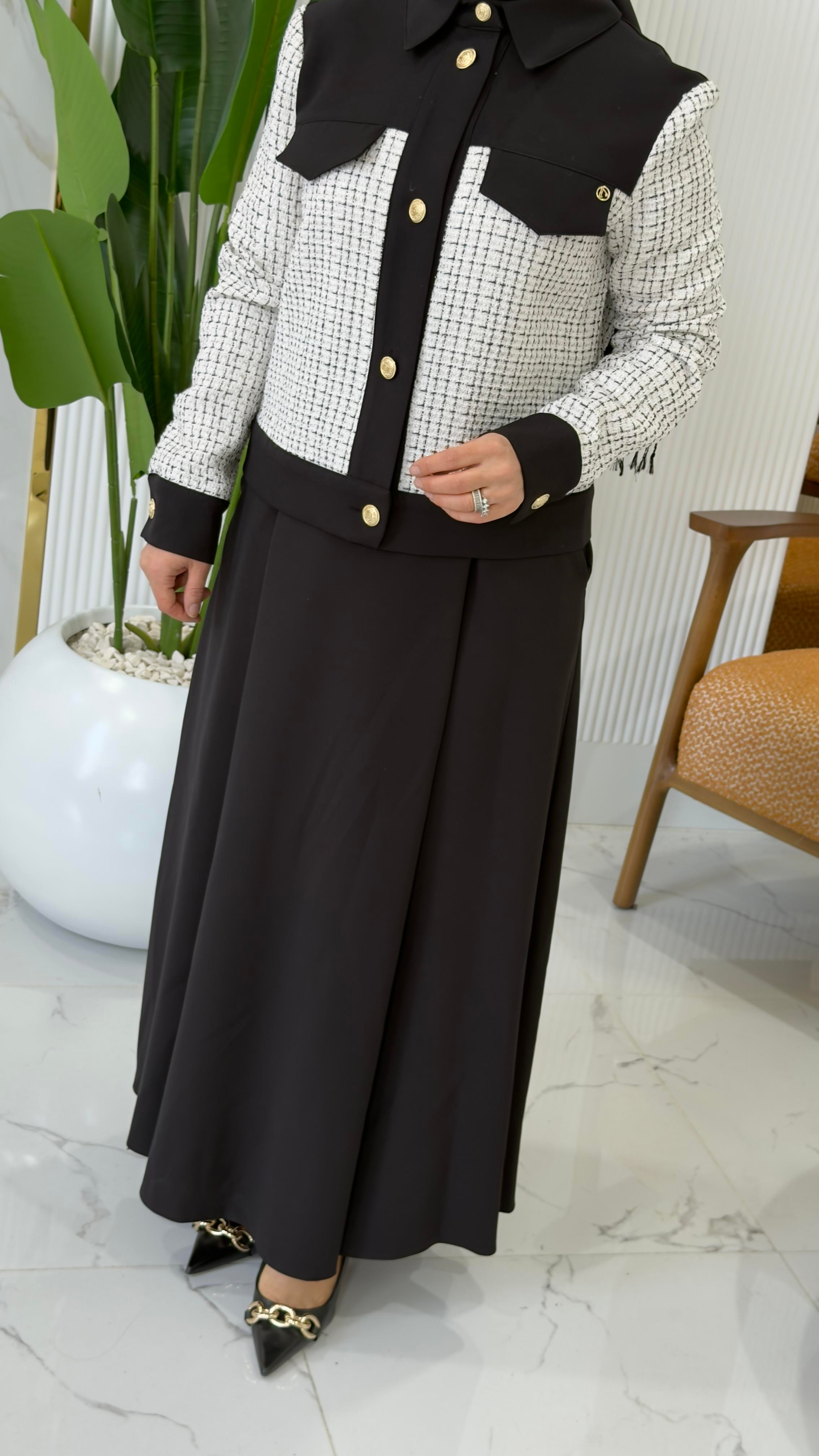 ARMİNE TREND EKOSE DESENLİ TAKIM - 25K605