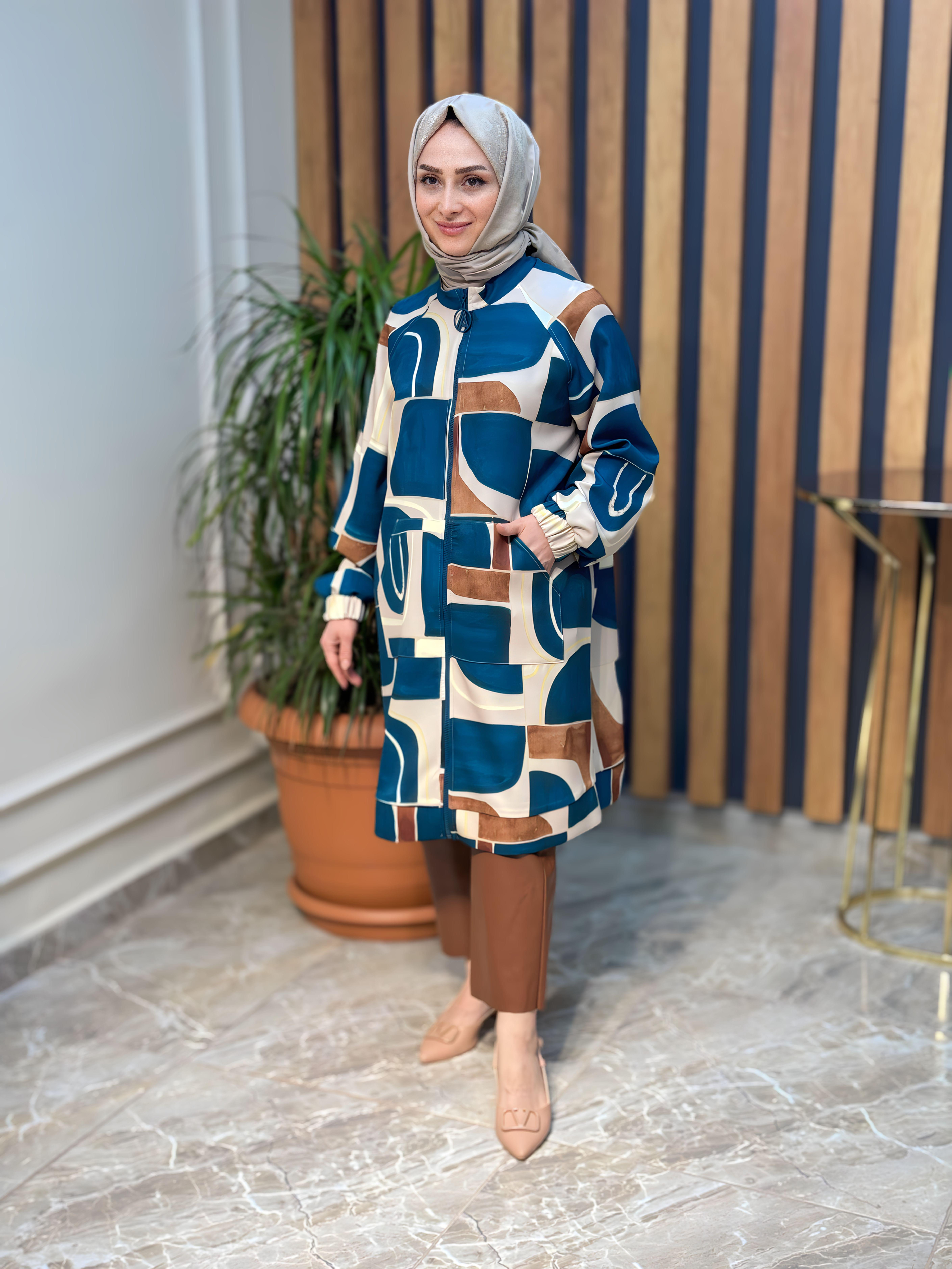 ARMİNE TREND FERMUARLI CEKET-23KT416