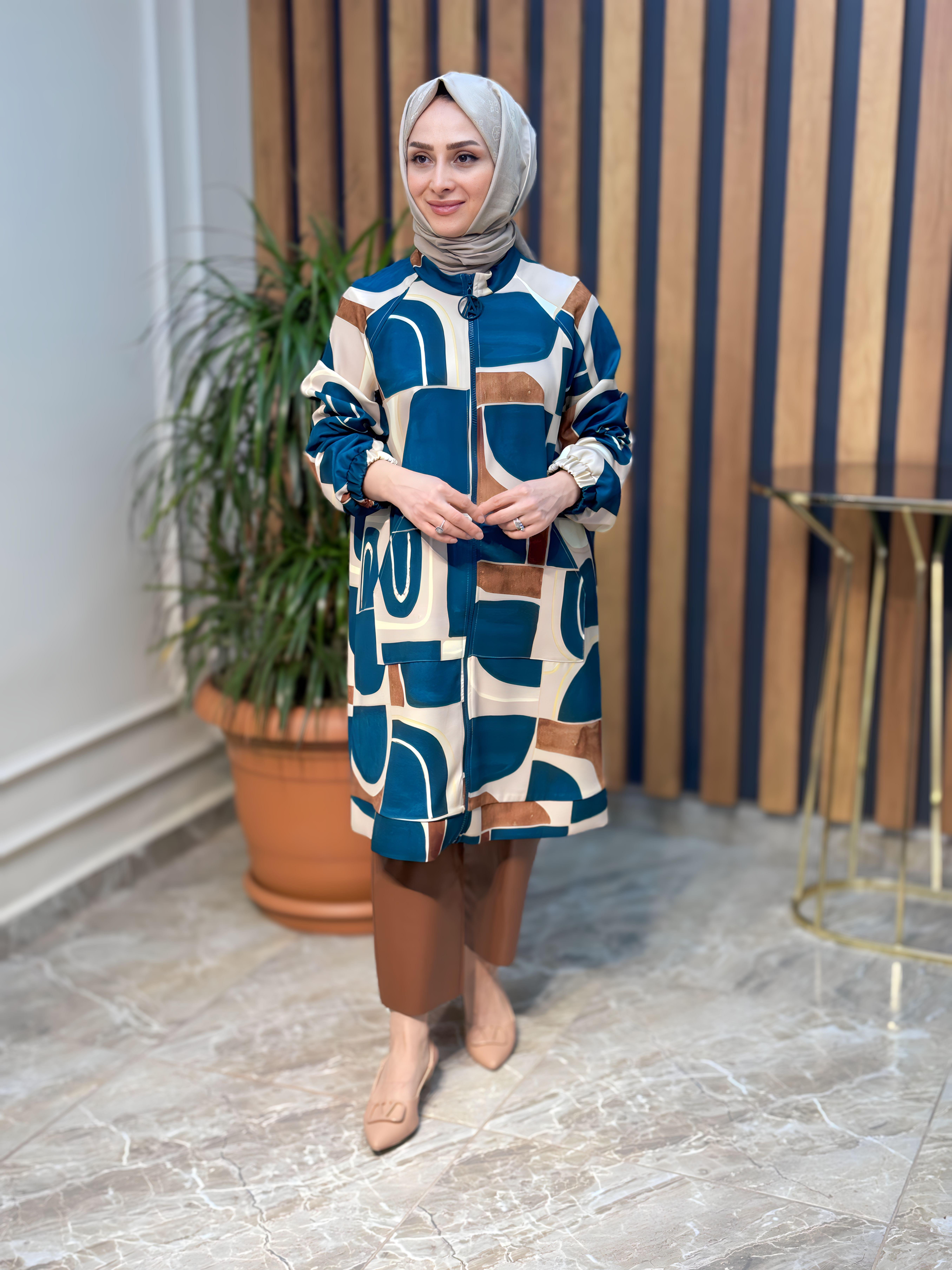 ARMİNE TREND FERMUARLI CEKET-23KT416