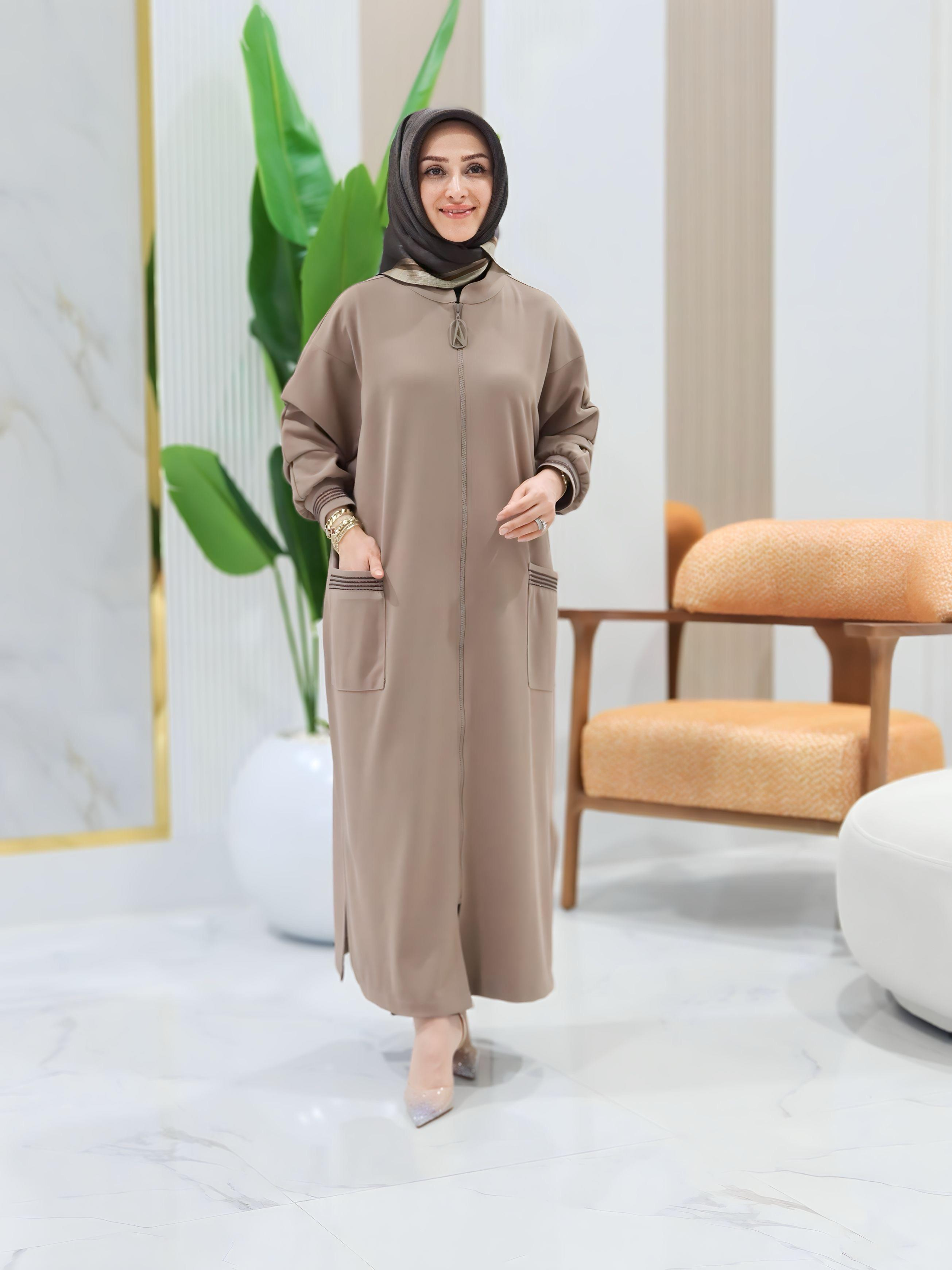 ARMİNE TREND FERMUARLI HIRKA- 25KT557