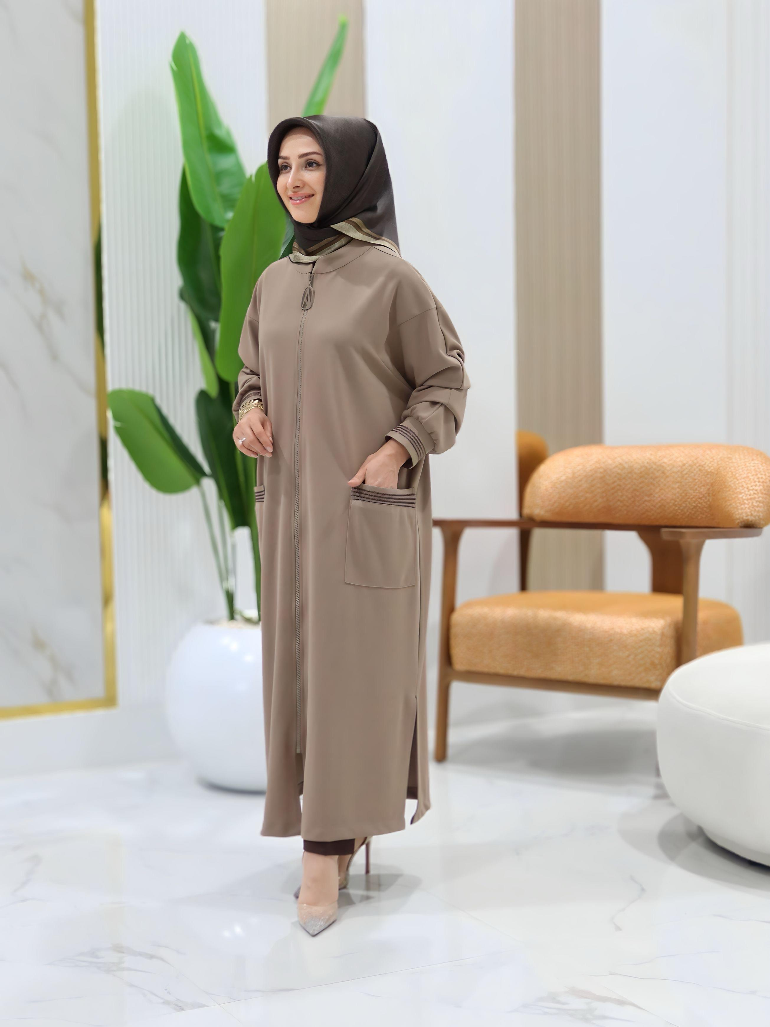 ARMİNE TREND FERMUARLI HIRKA- 25KT557