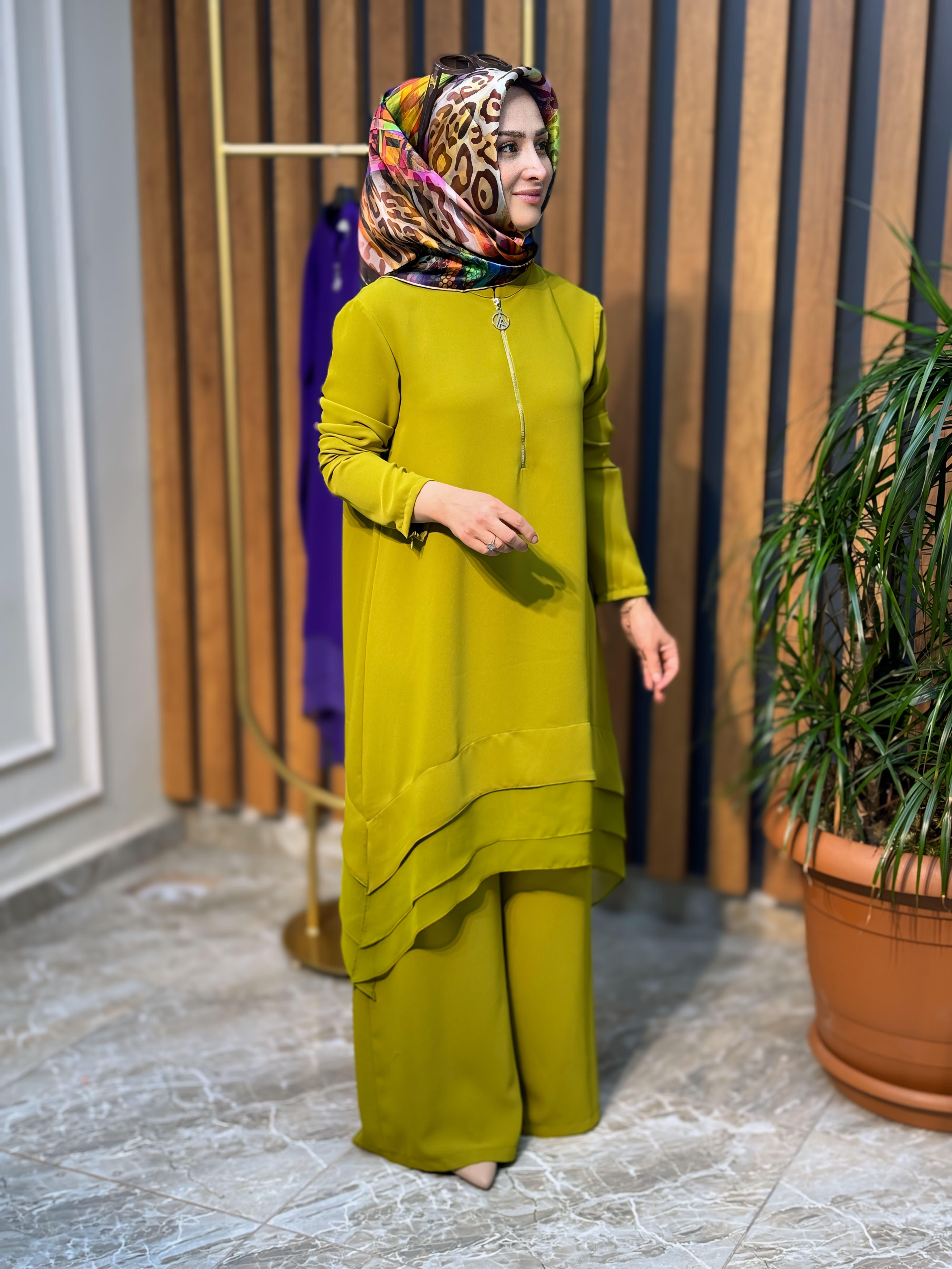 ARMİNE TREND FERMUARLI PANTOLONLU TAKIM 24YT646