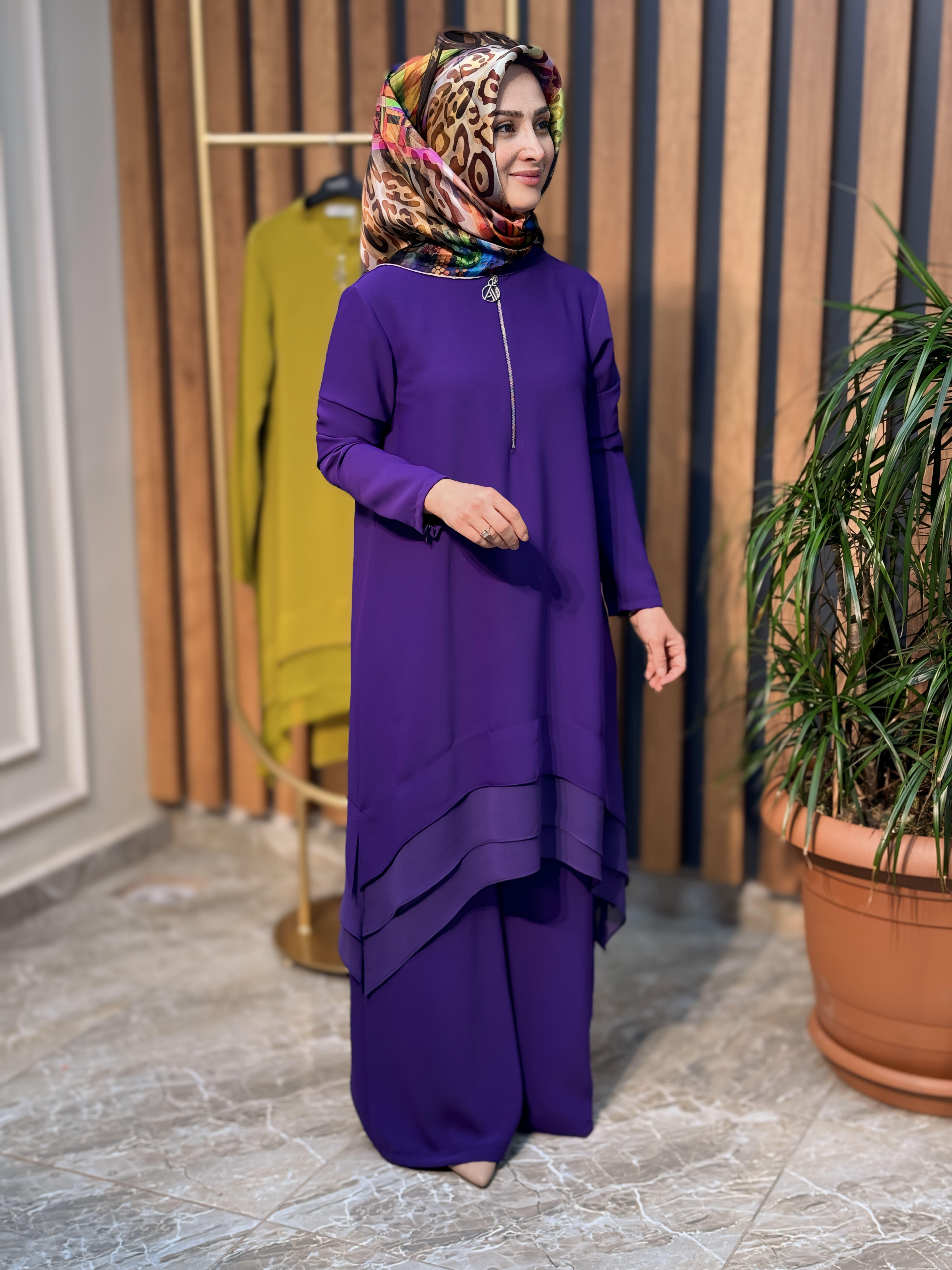ARMİNE TREND FERMUARLI PANTOLONLU TAKIM 24YT646