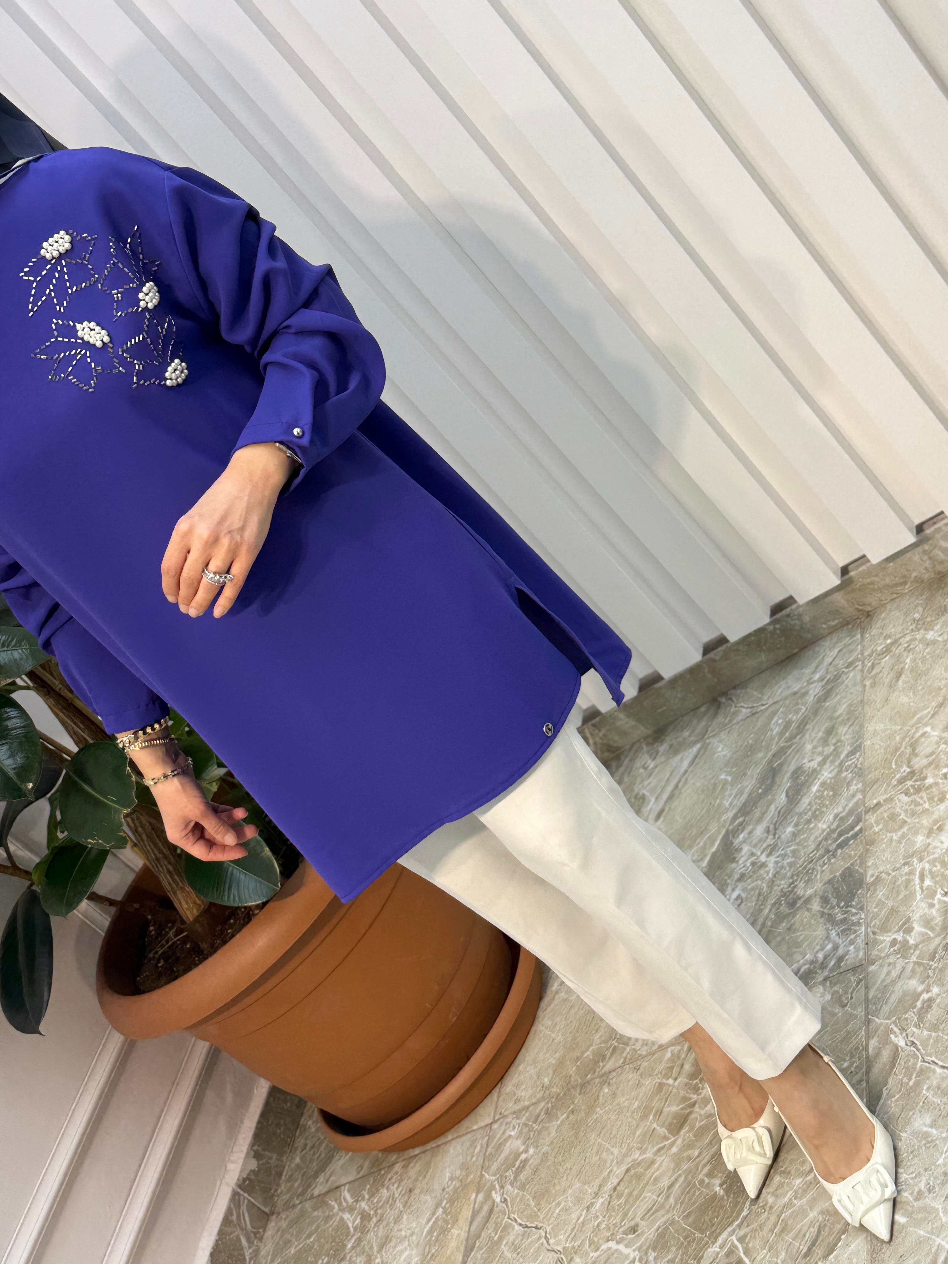 ARMİNE TREND İNCİ TAŞLI TUNİK 25YT443