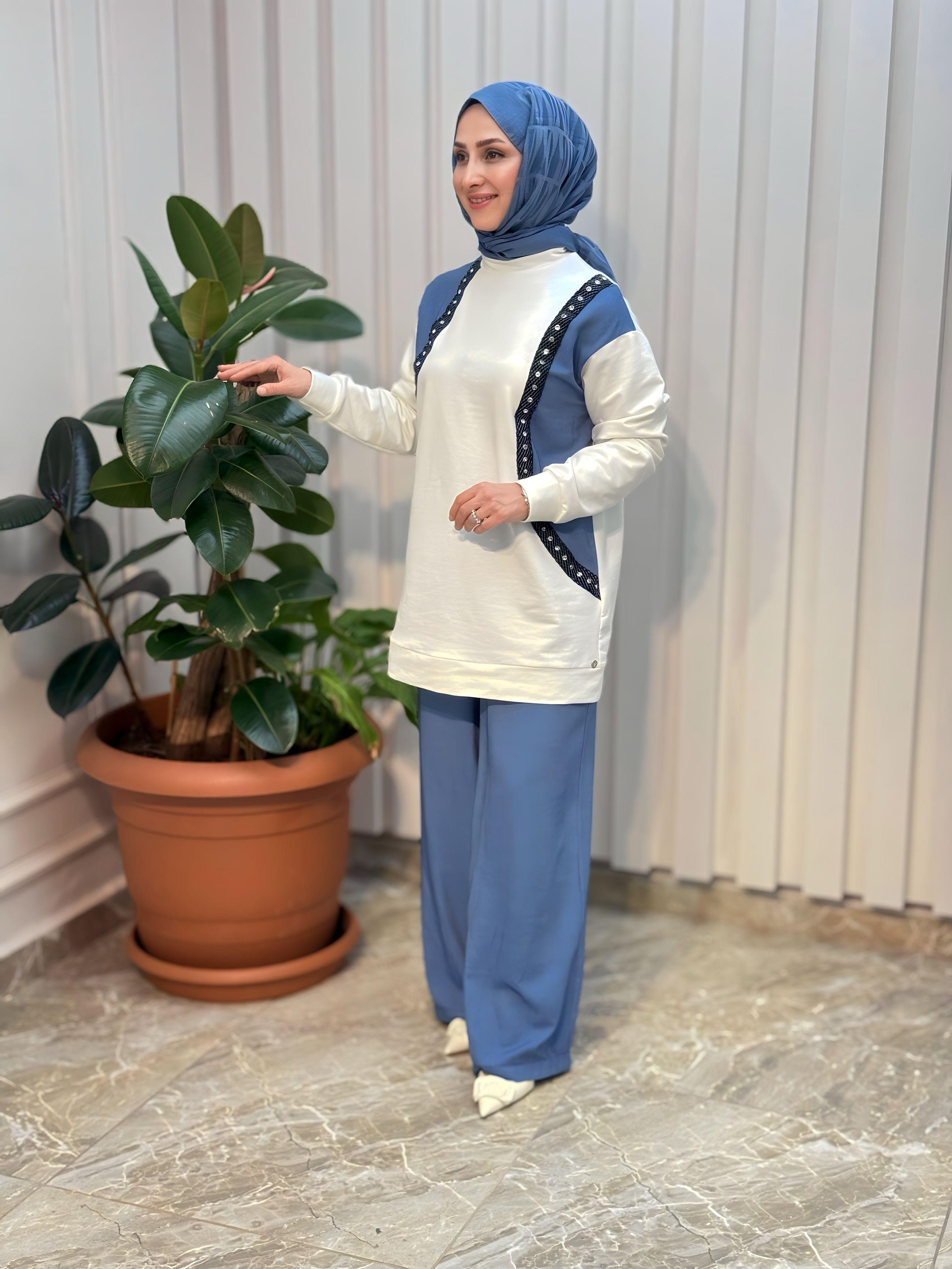 ARMİNE TREND KOT DETAYLI TAKIM 25YT687