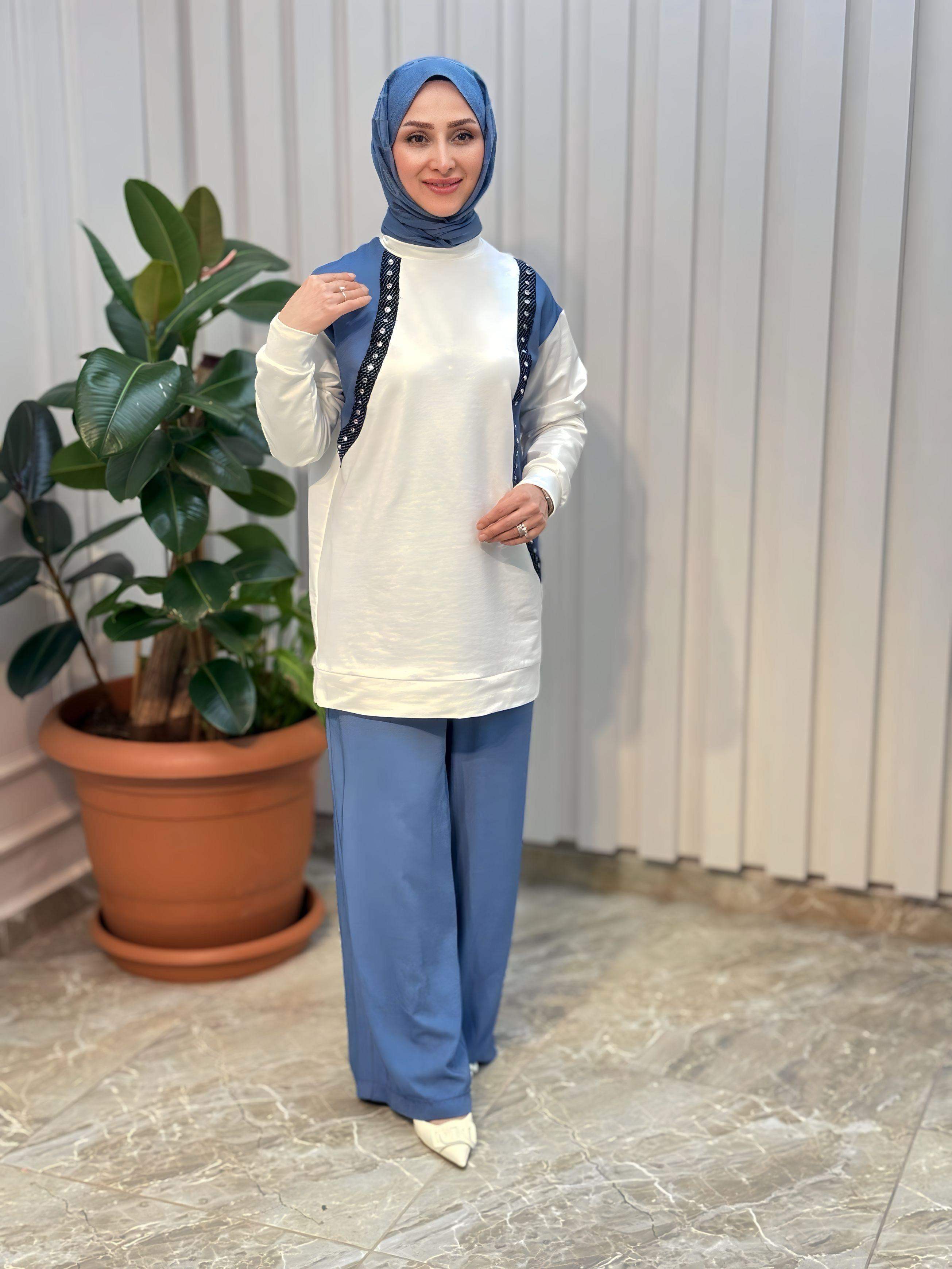 ARMİNE TREND KOT DETAYLI TAKIM 25YT687