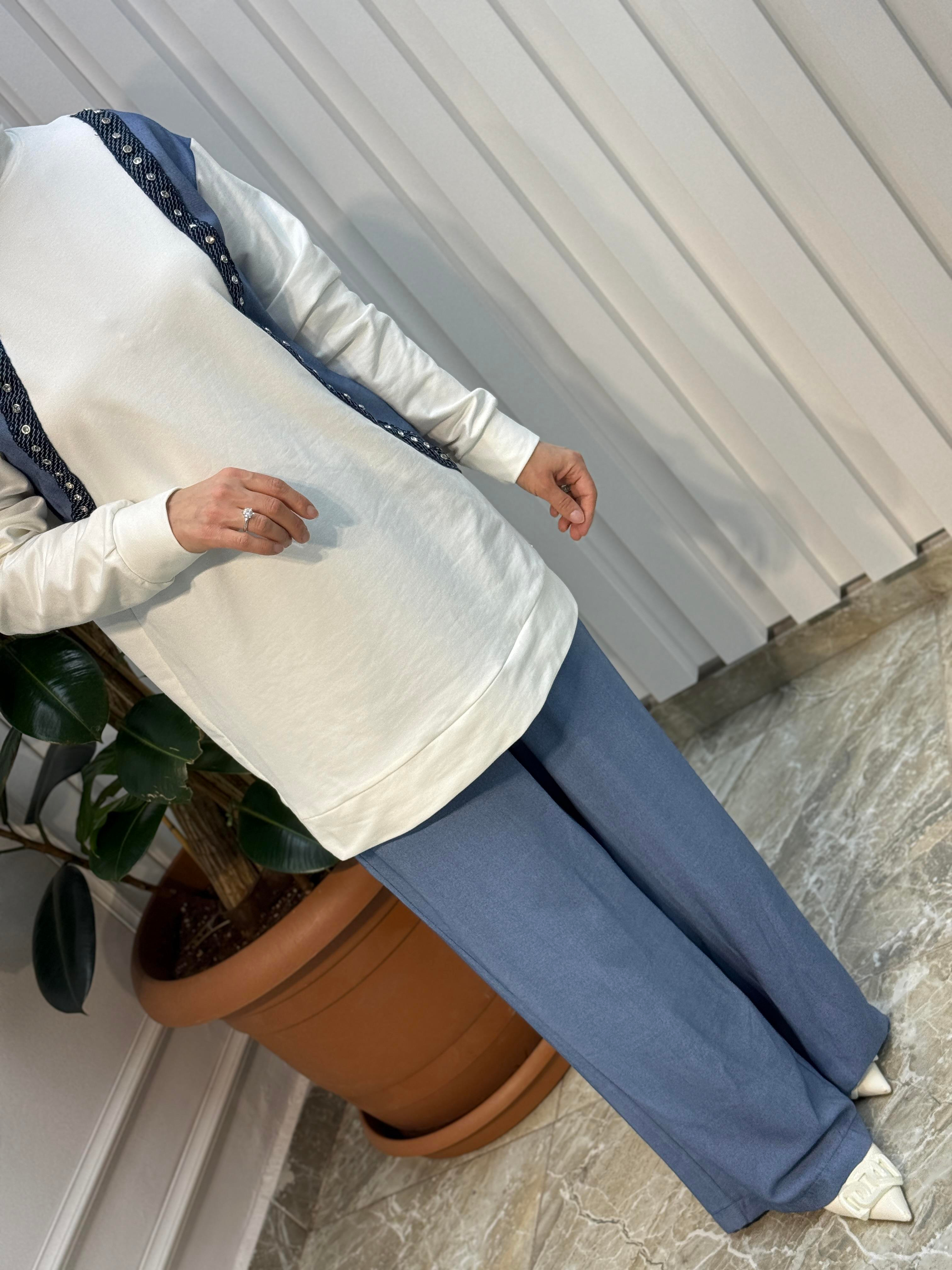 ARMİNE TREND KOT DETAYLI TAKIM 25YT687