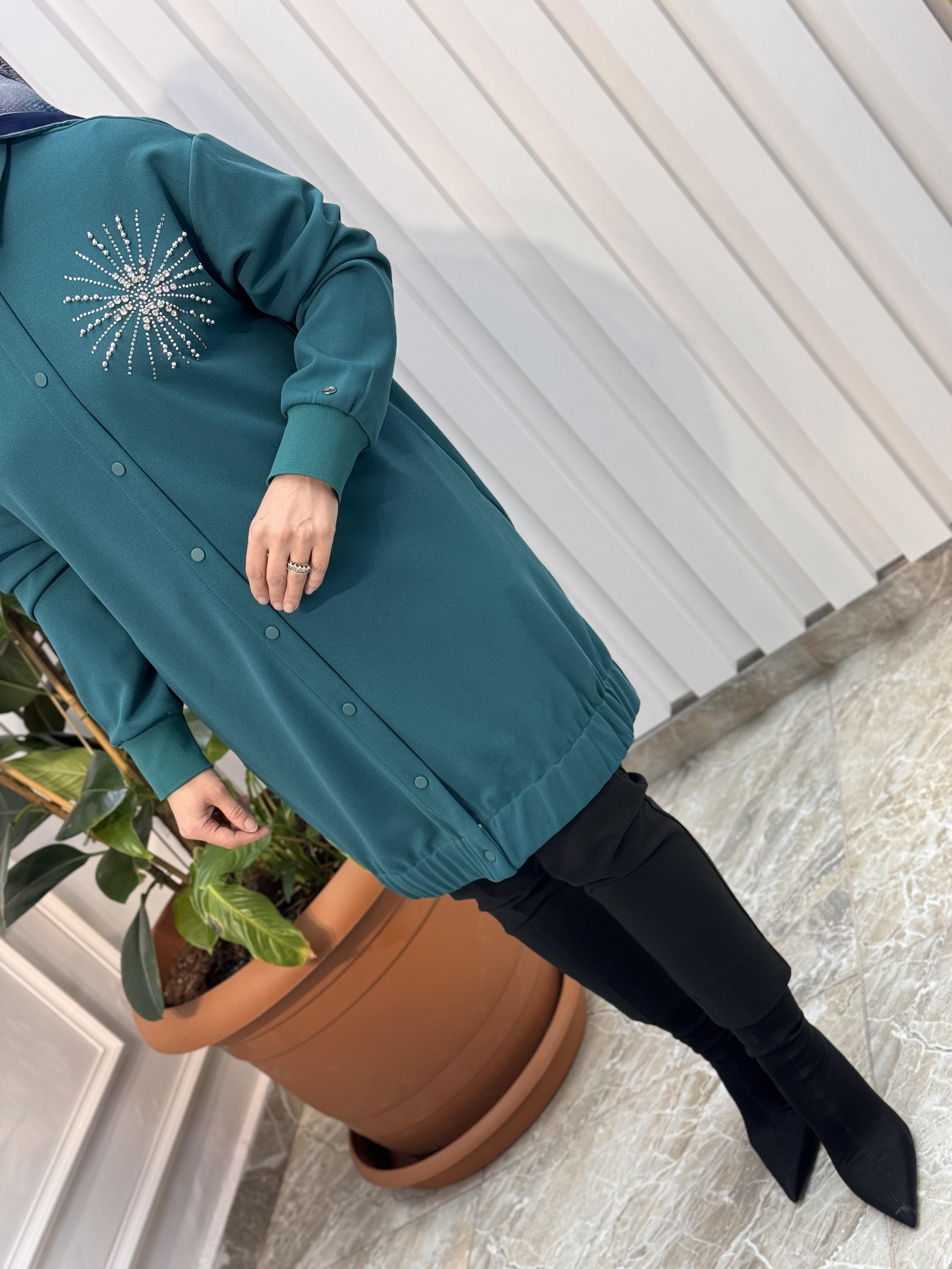 ARMİNE TREND ÖN TAŞLI TUNİK- 24KT469