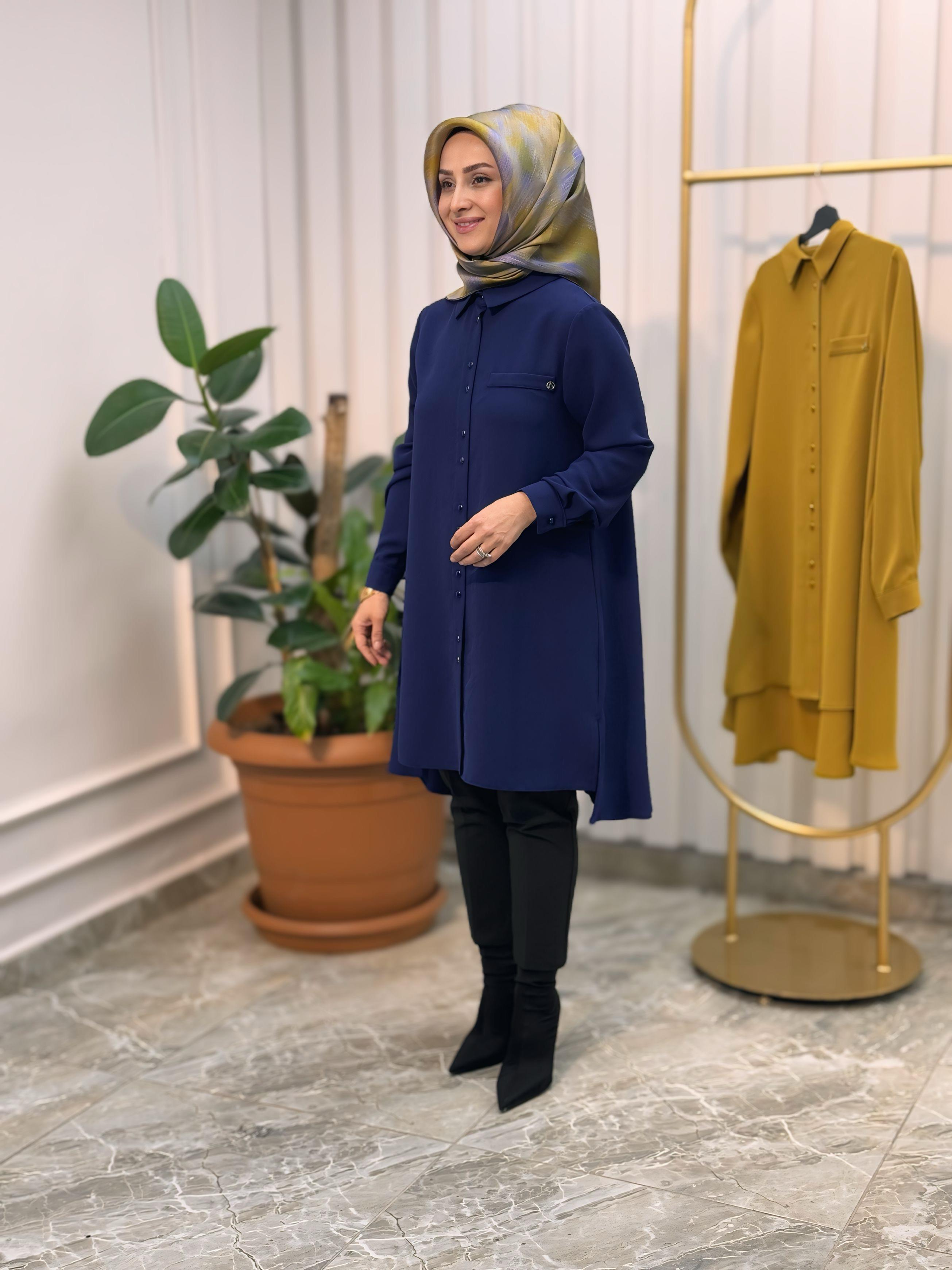 ARMİNE TREND ÖNÜ KISA TUNİK -24KT444