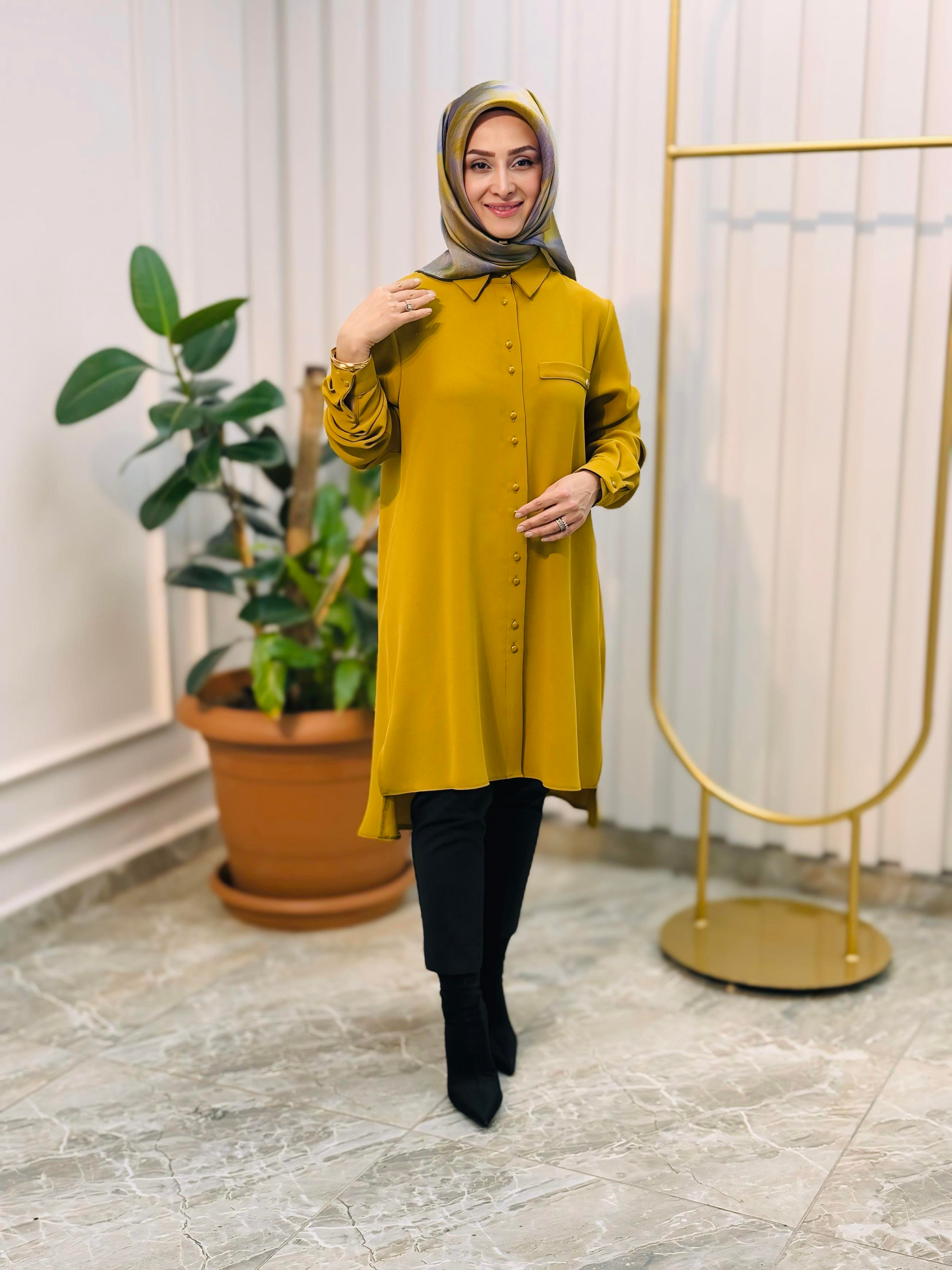 ARMİNE TREND ÖNÜ KISA TUNİK -24KT444