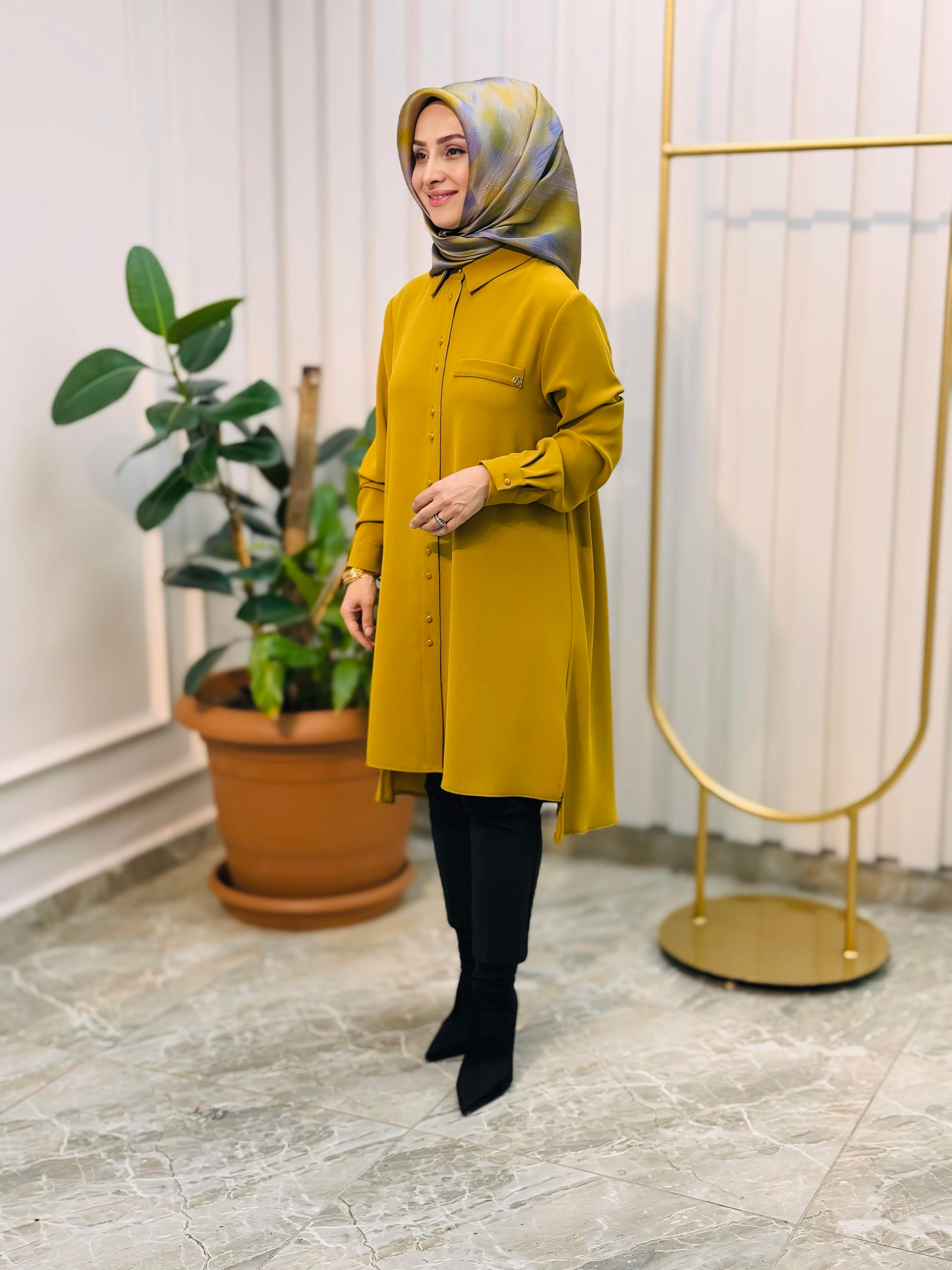 ARMİNE TREND ÖNÜ KISA TUNİK -24KT444