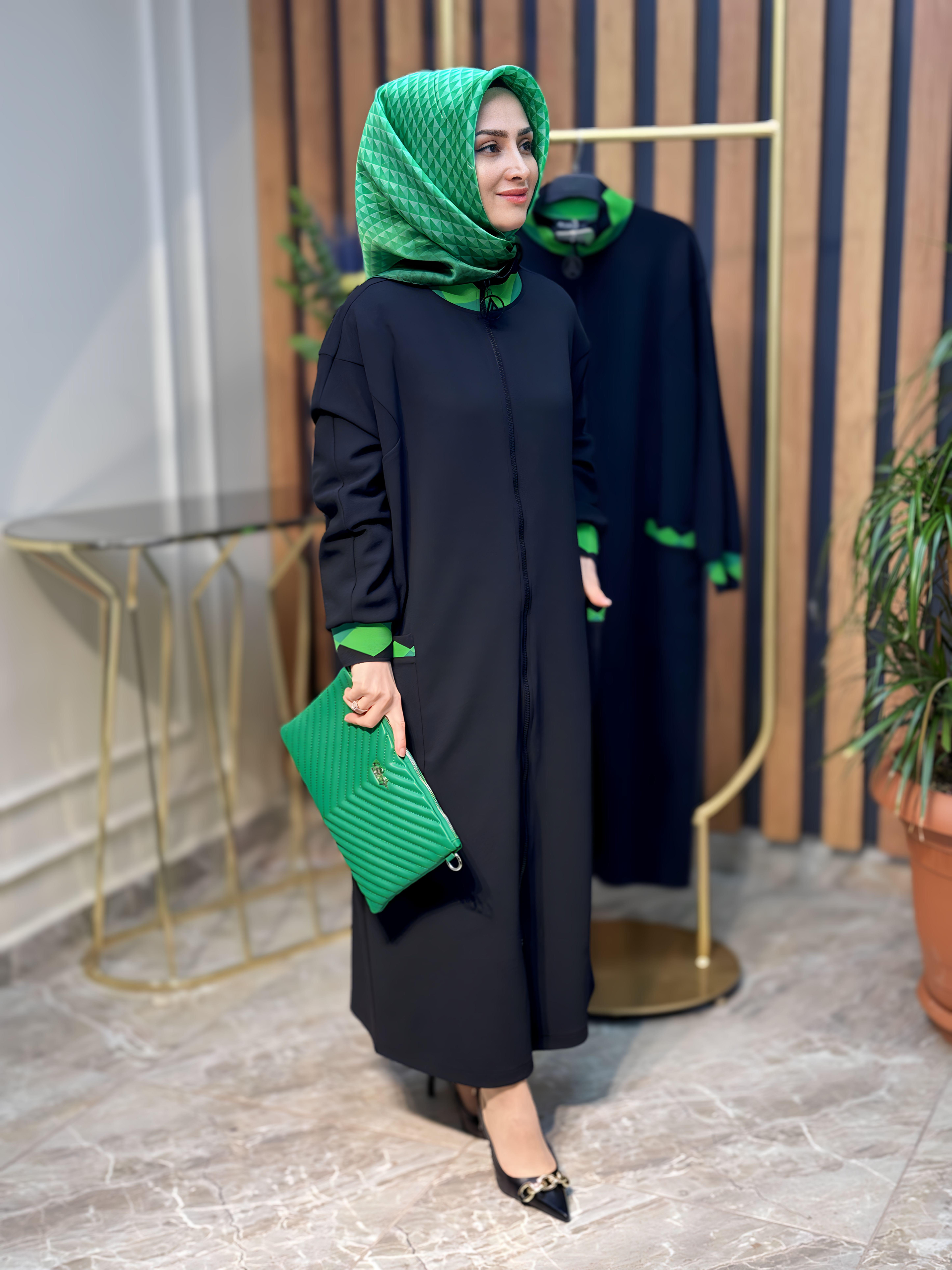 ARMİNE TREND RİBANA DETAYLI ÖNDEN FERMUARLI GİY-ÇIK -23KT432