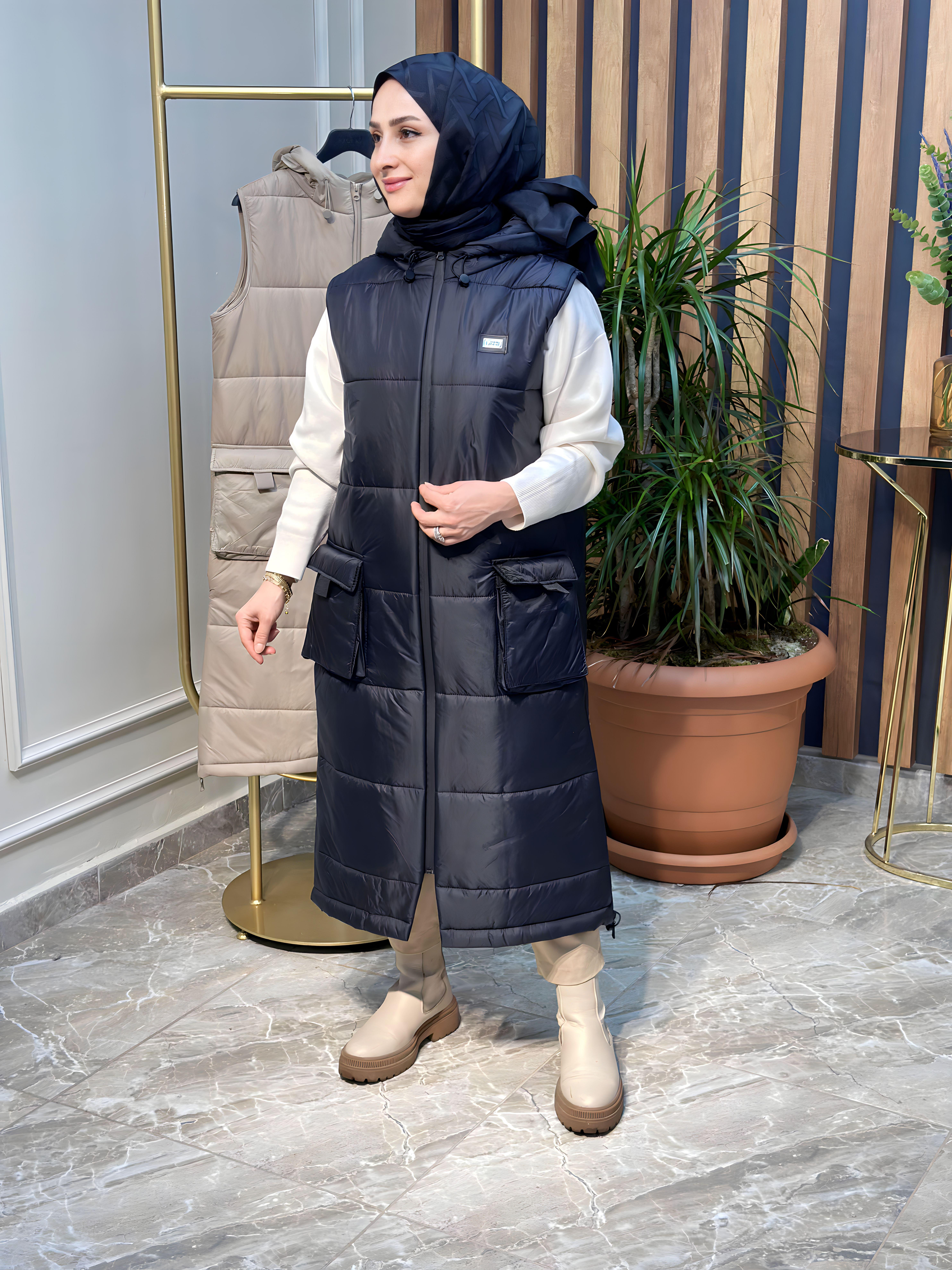 ARMİNE TREND ŞİŞME YELEK-23KT506