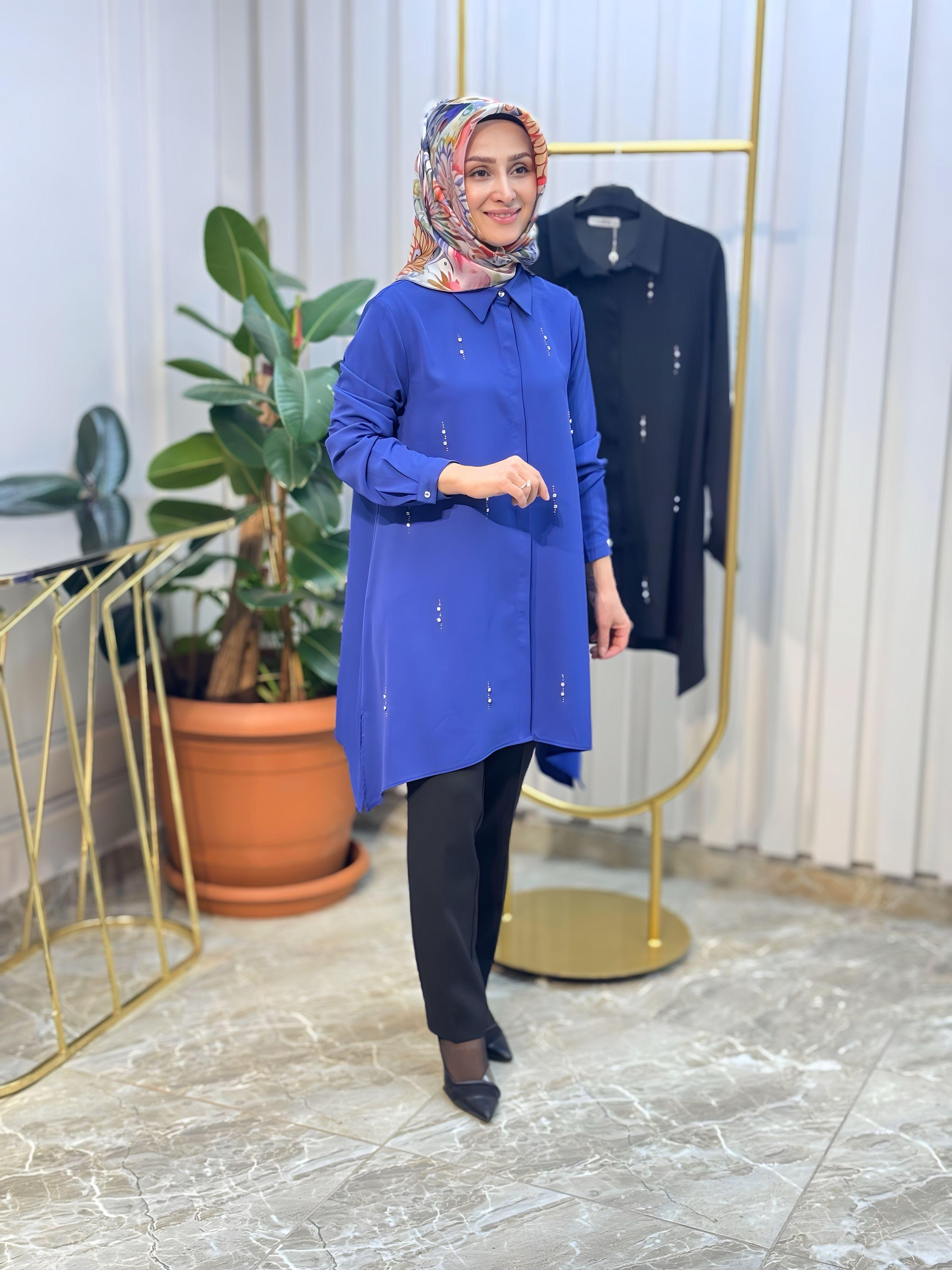 ARMİNE TREND TAŞ DETAYLI TUNİK 25YT404