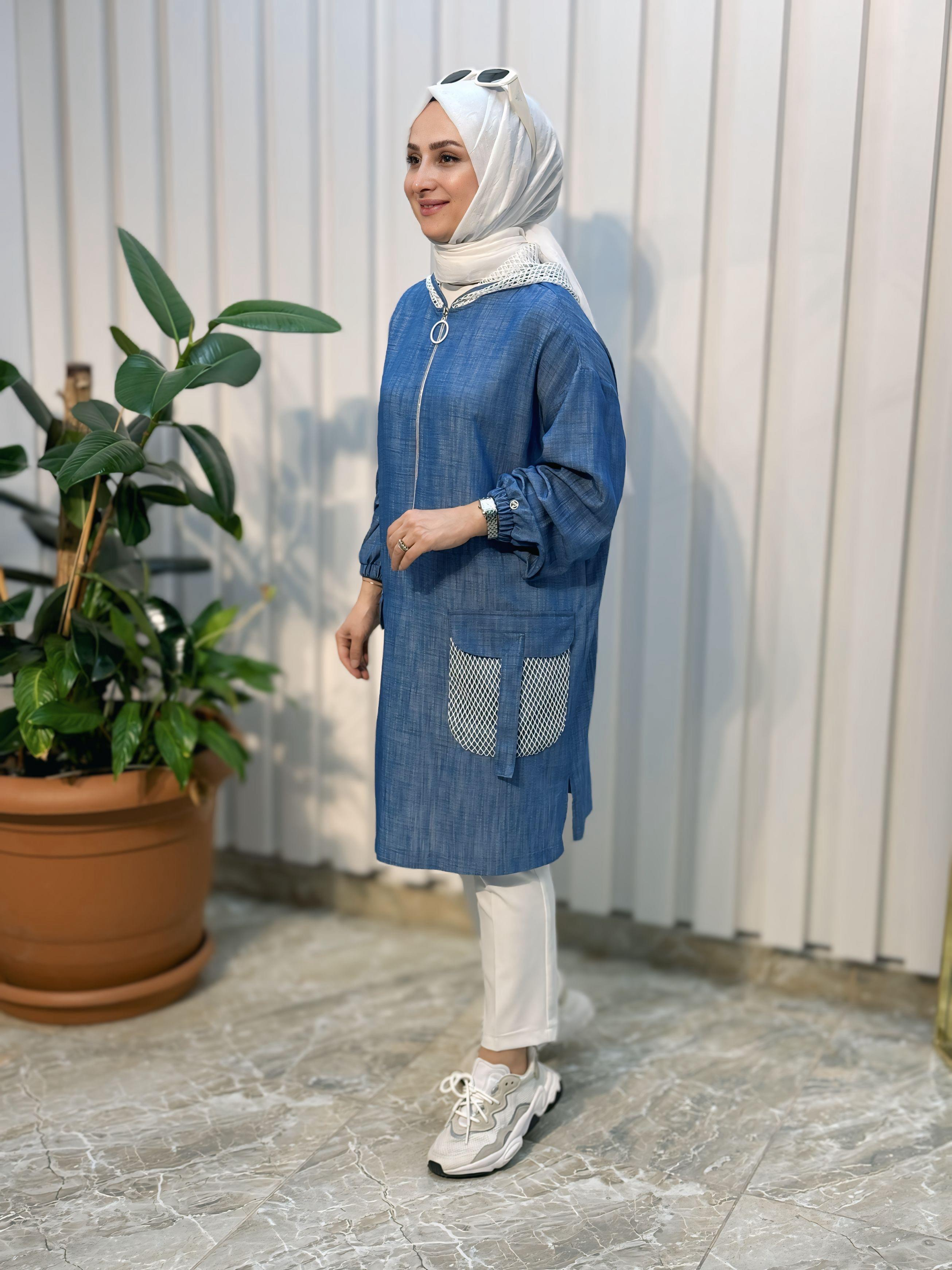 ARMİNE TREND TENCEL FİLE DETAYLI TUNİK- 24YT473