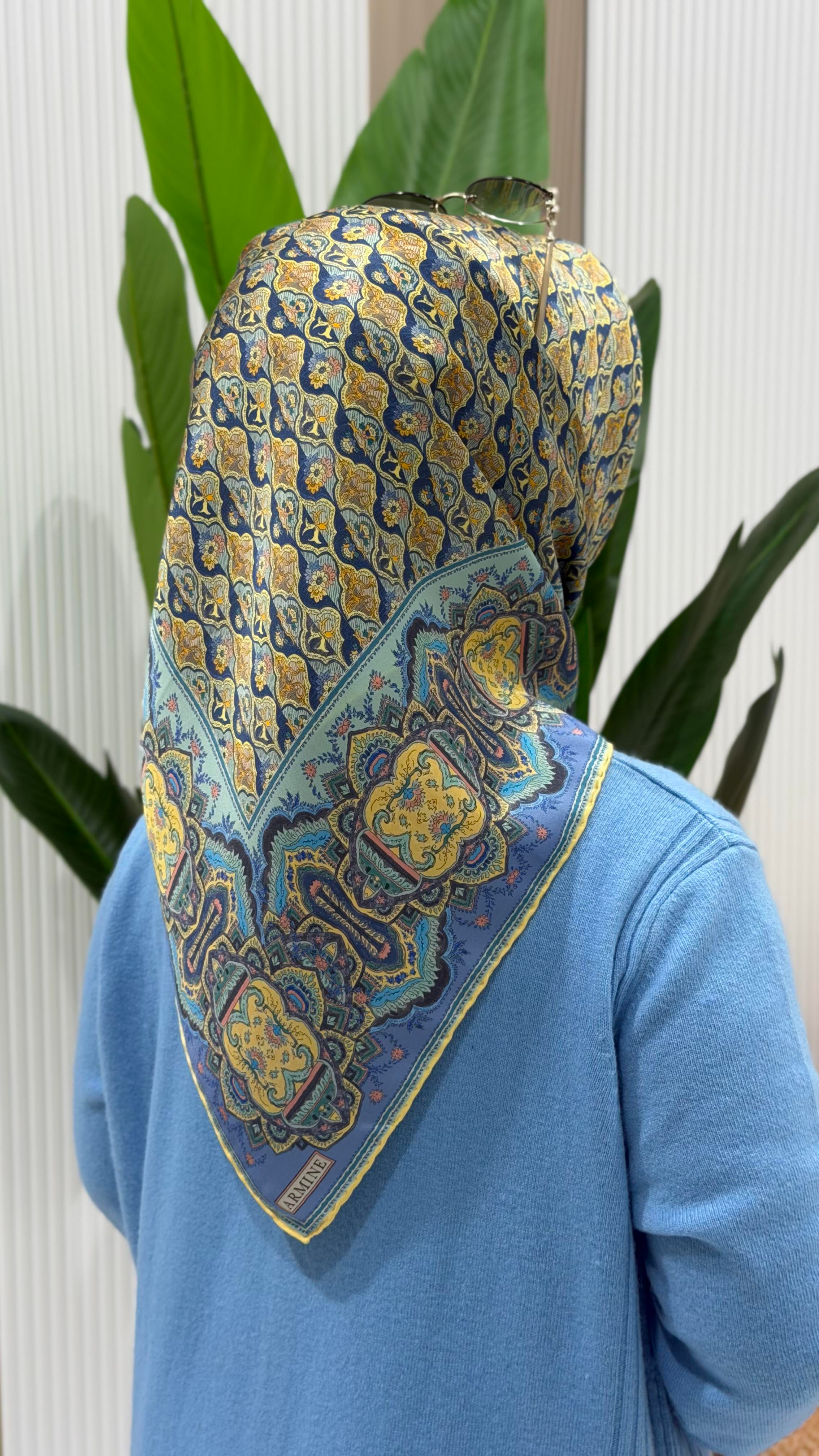 ARMİNE TWILL İPEK EŞARP 9518-82