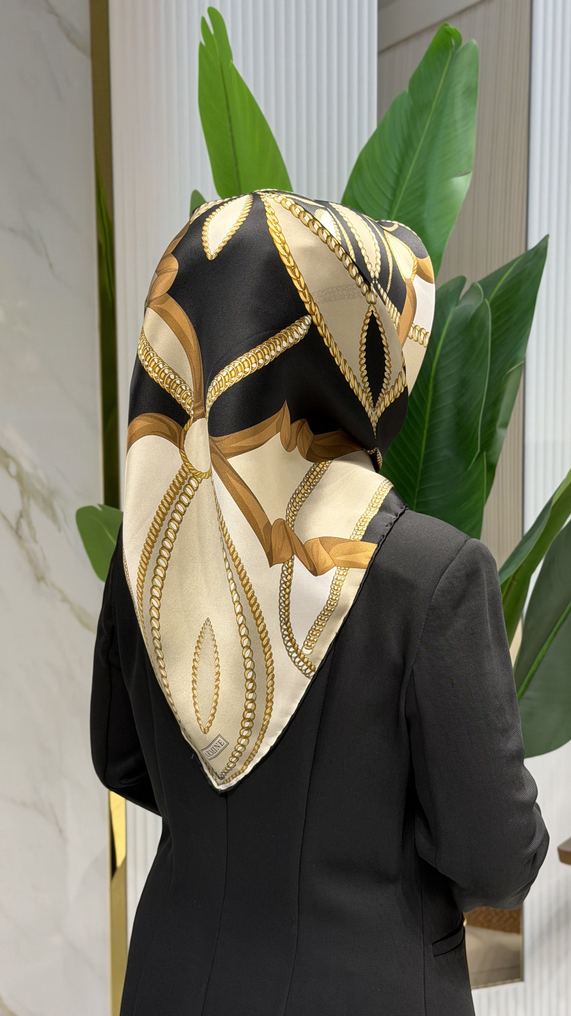 ARMİNE TWILL İPEK EŞARP - 9531-1