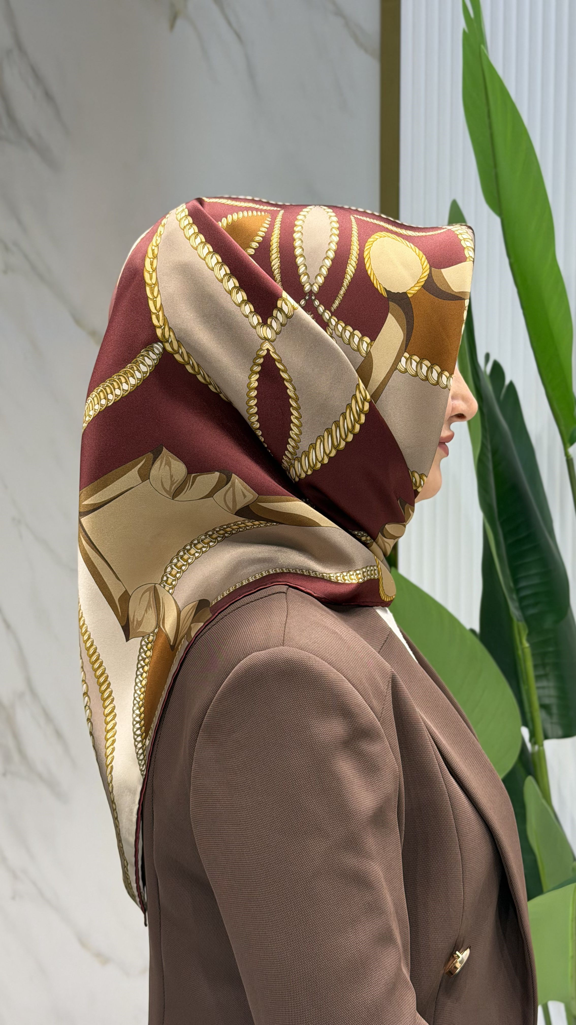 ARMİNE TWILL İPEK EŞARP - 9531-3