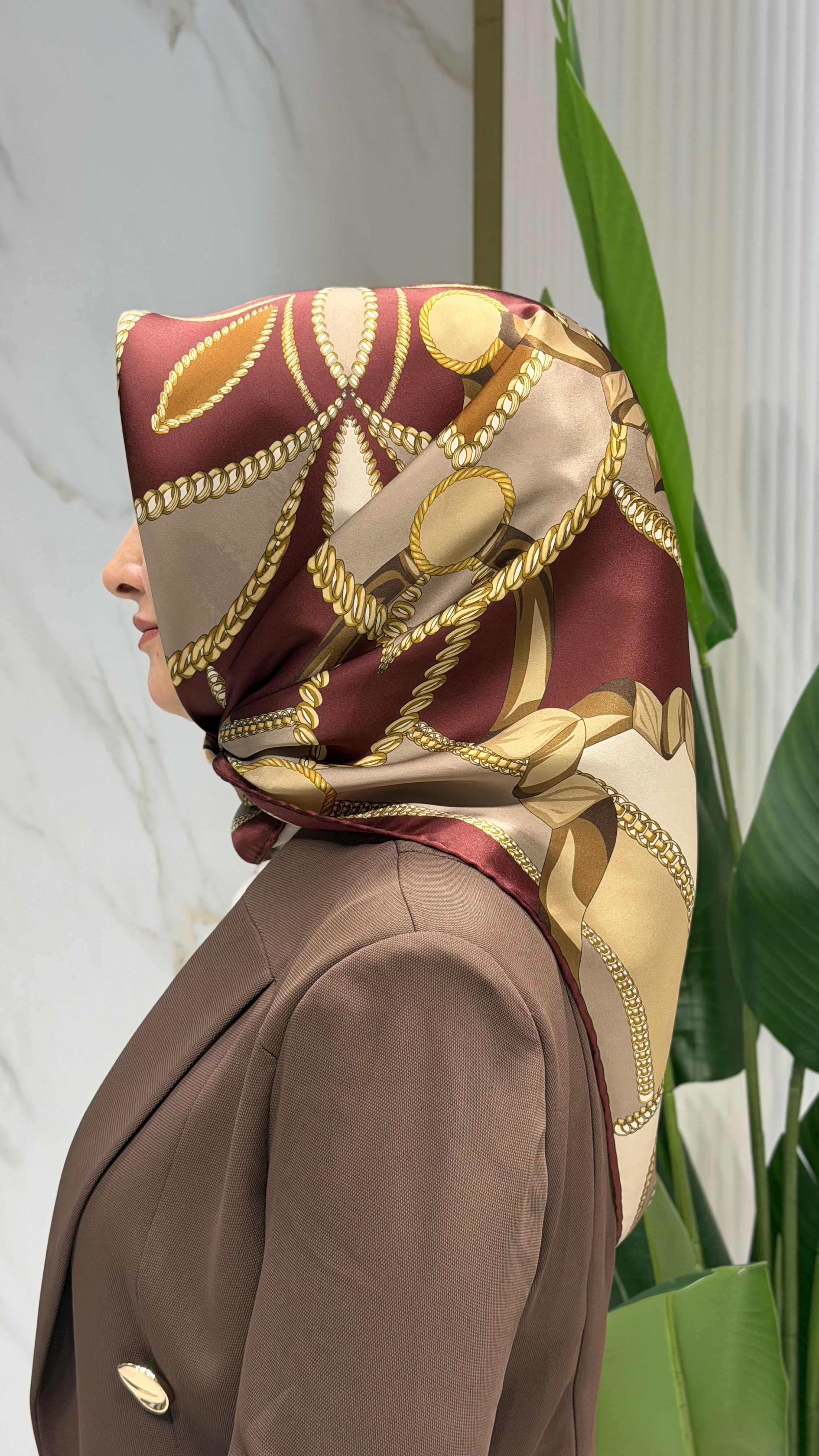 ARMİNE TWILL İPEK EŞARP - 9531-3