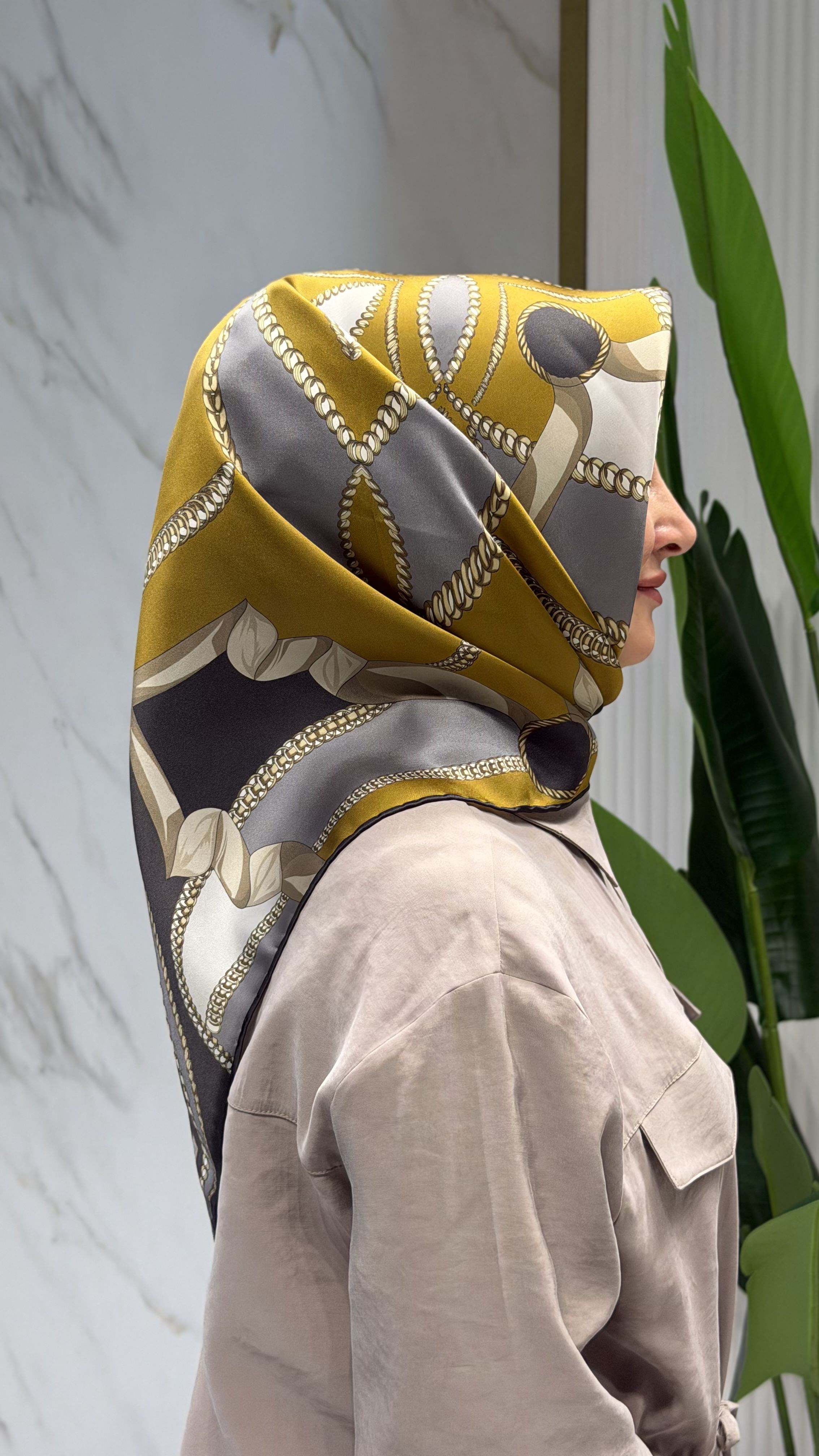 ARMİNE TWILL İPEK EŞARP - 9531-33
