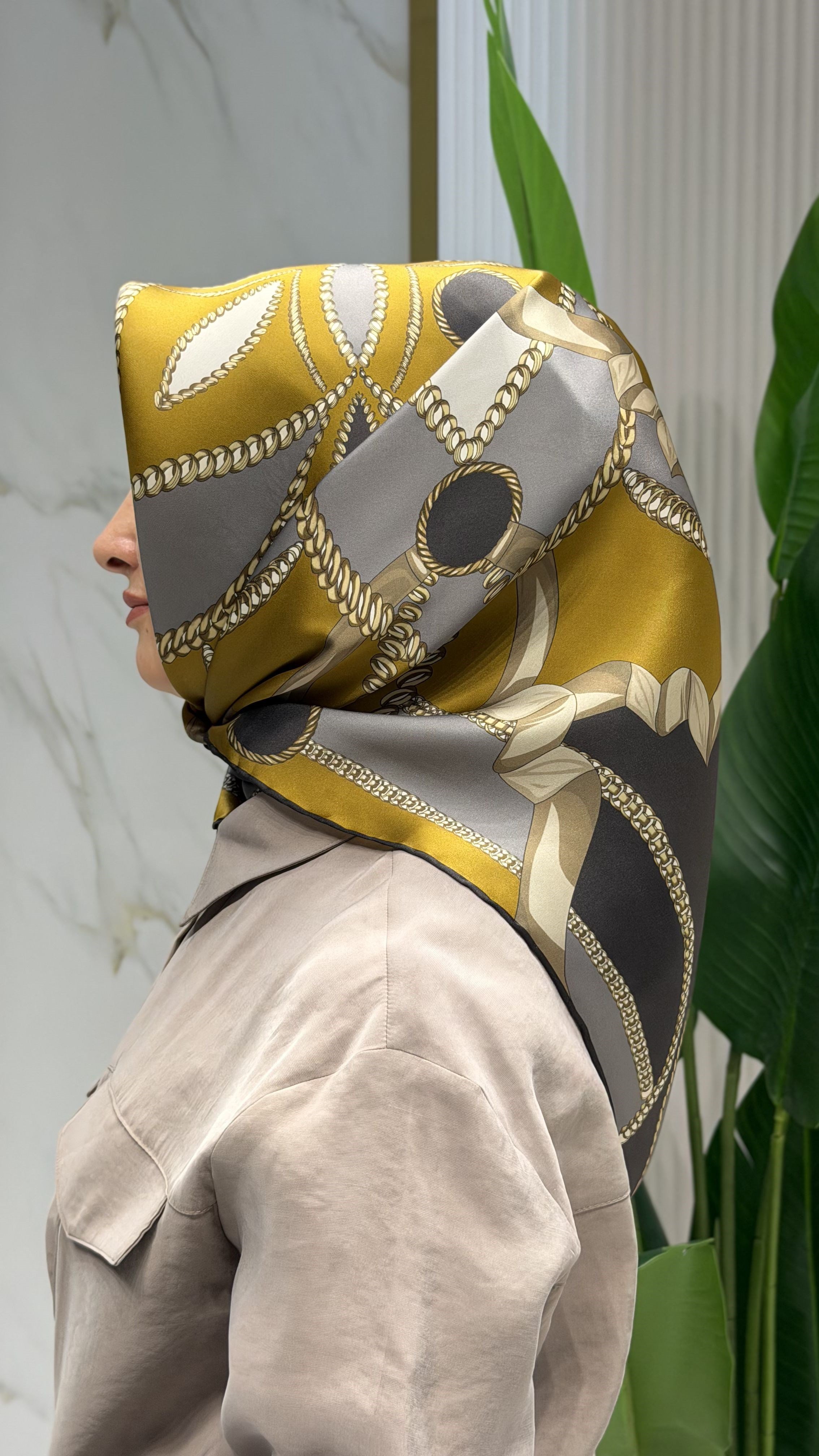 ARMİNE TWILL İPEK EŞARP - 9531-33