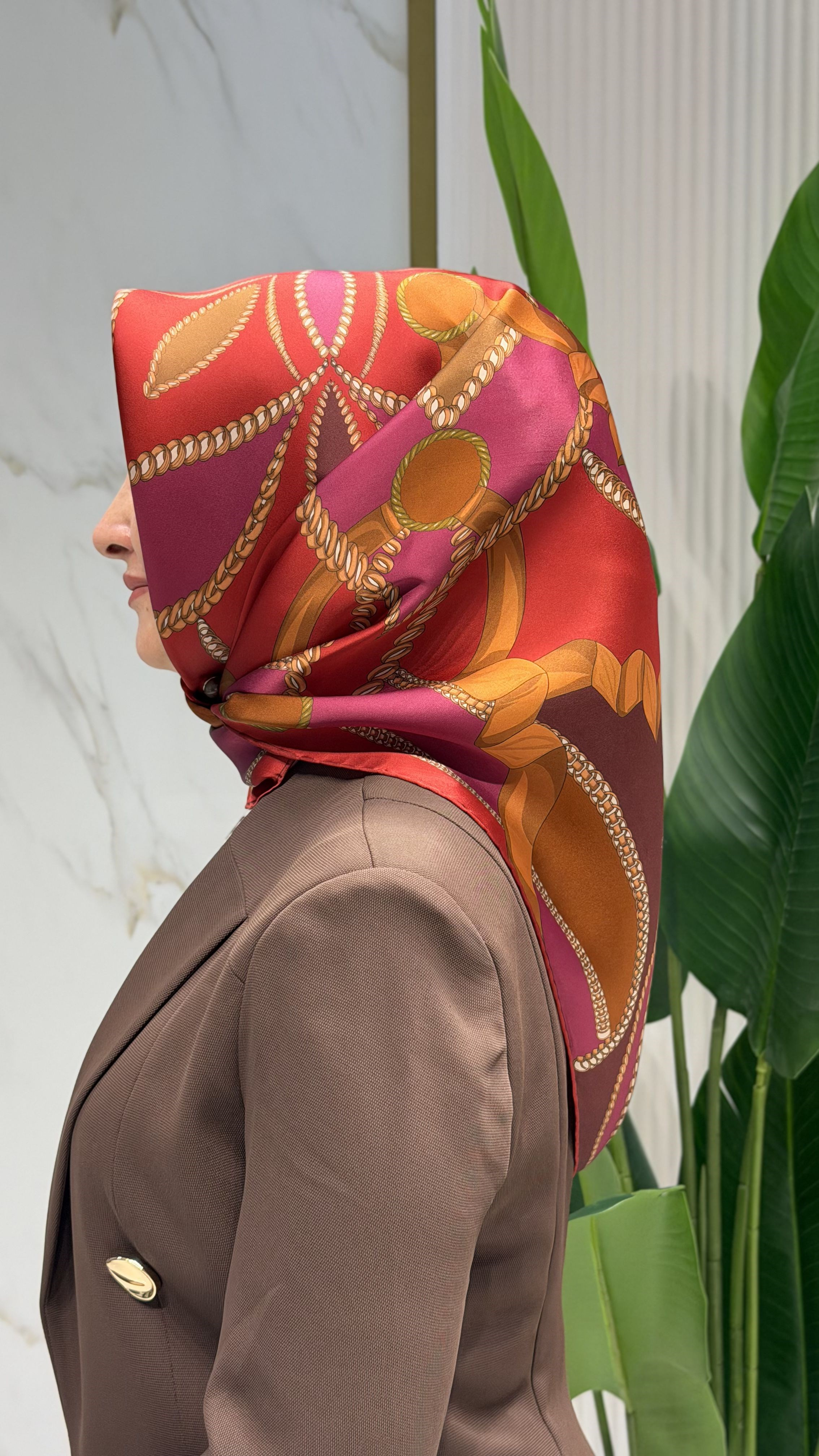 ARMİNE TWILL İPEK EŞARP - 9531-52