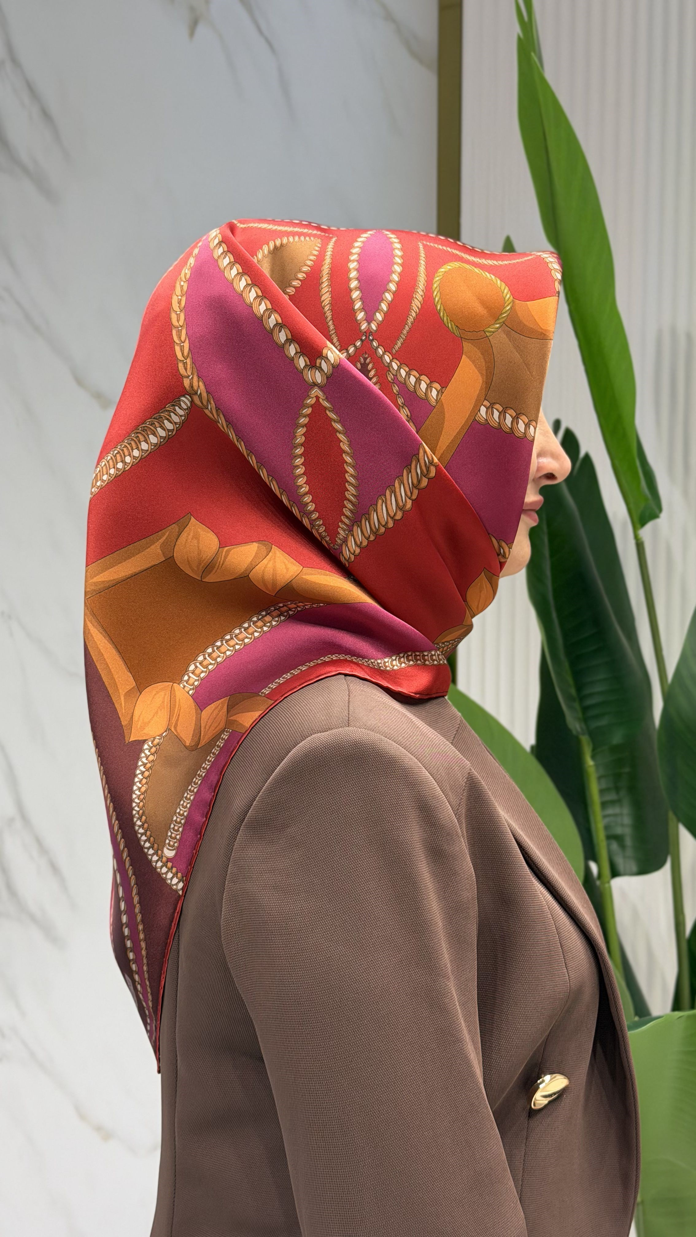 ARMİNE TWILL İPEK EŞARP - 9531-52