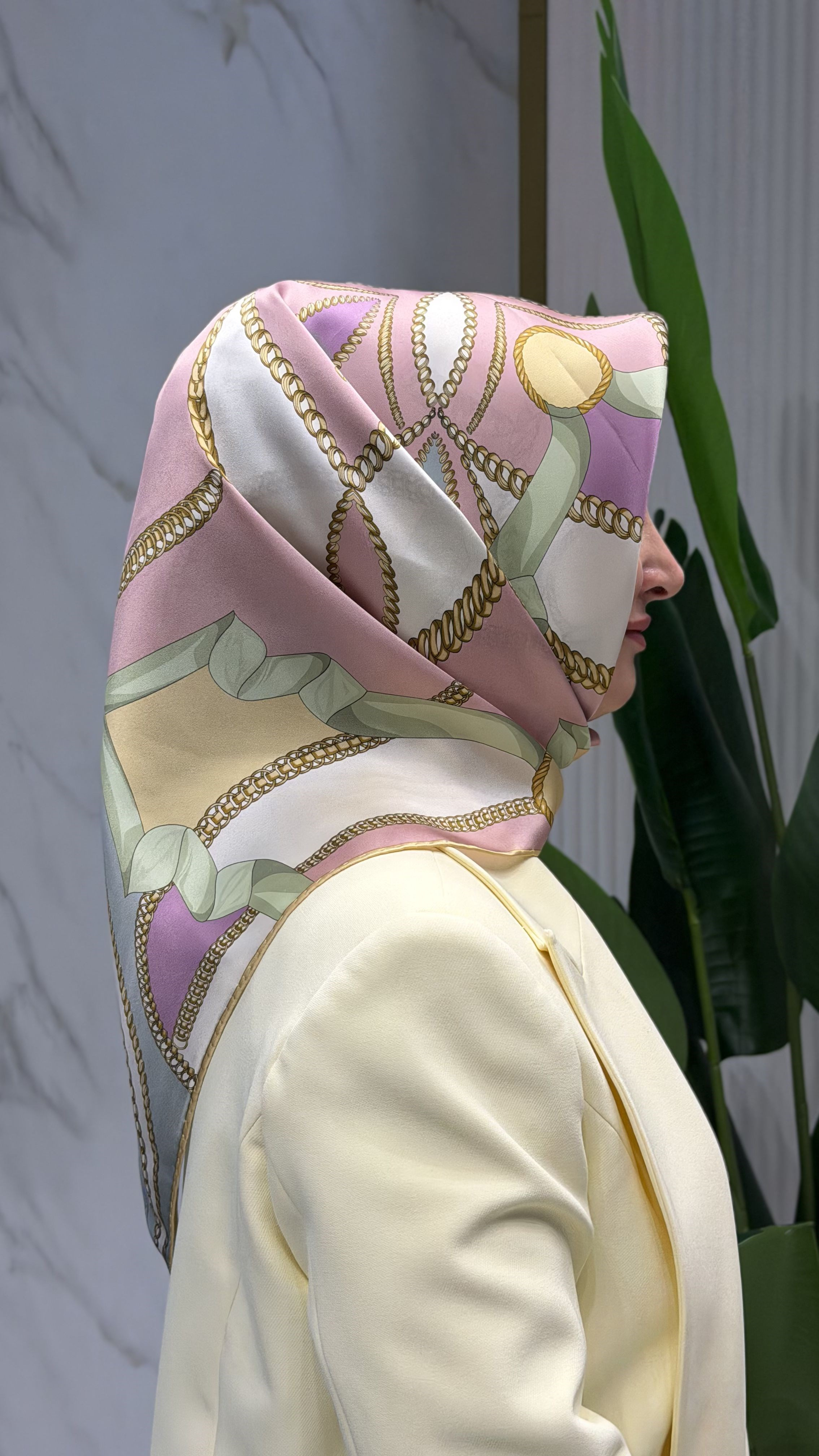 ARMİNE TWILL İPEK EŞARP - 9531-80
