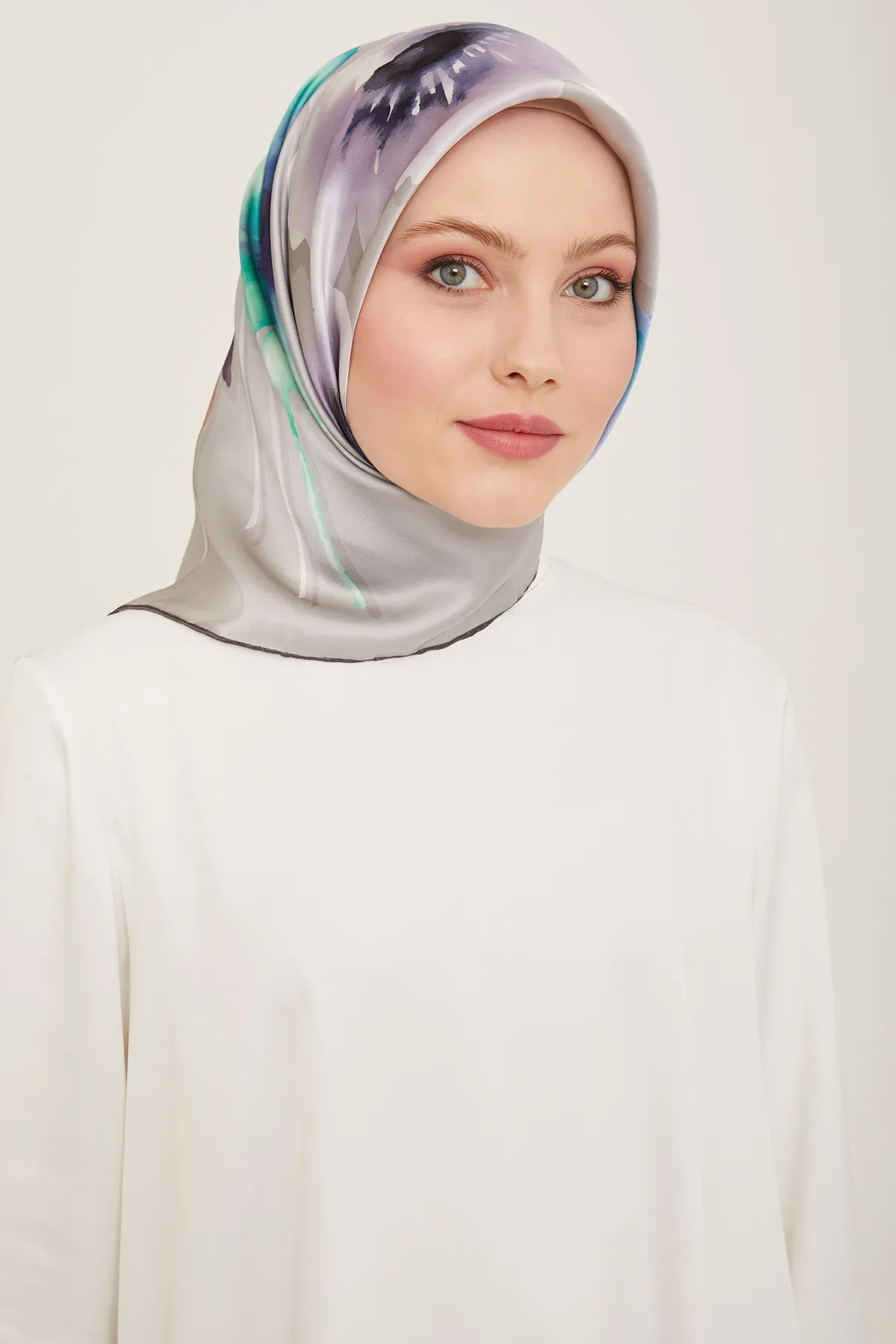 ARMİNE TWILL SAF İPEK EŞARP 9105D 