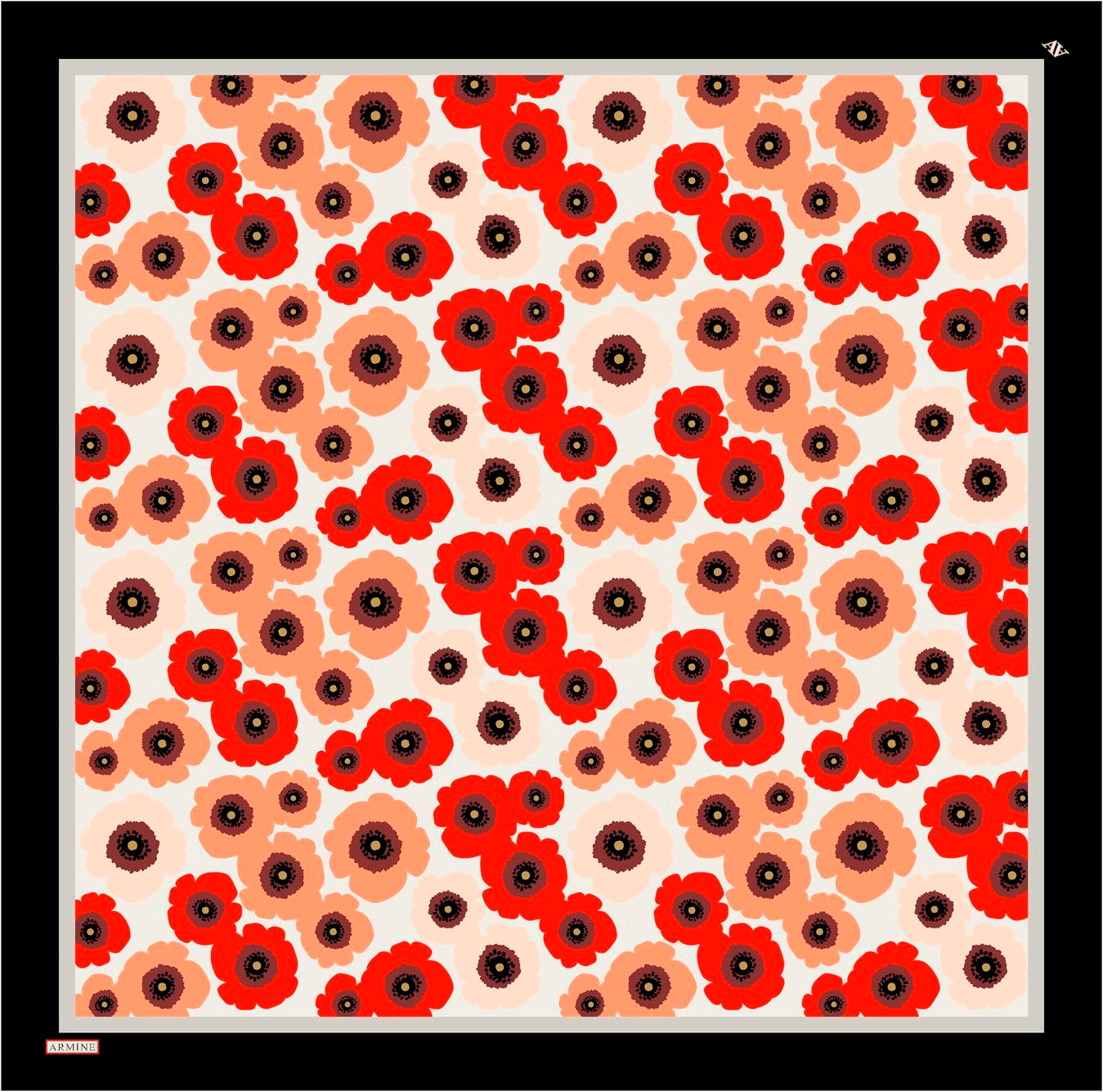 ARMİNE TWILL SAF İPEK EŞARP 9106D 
