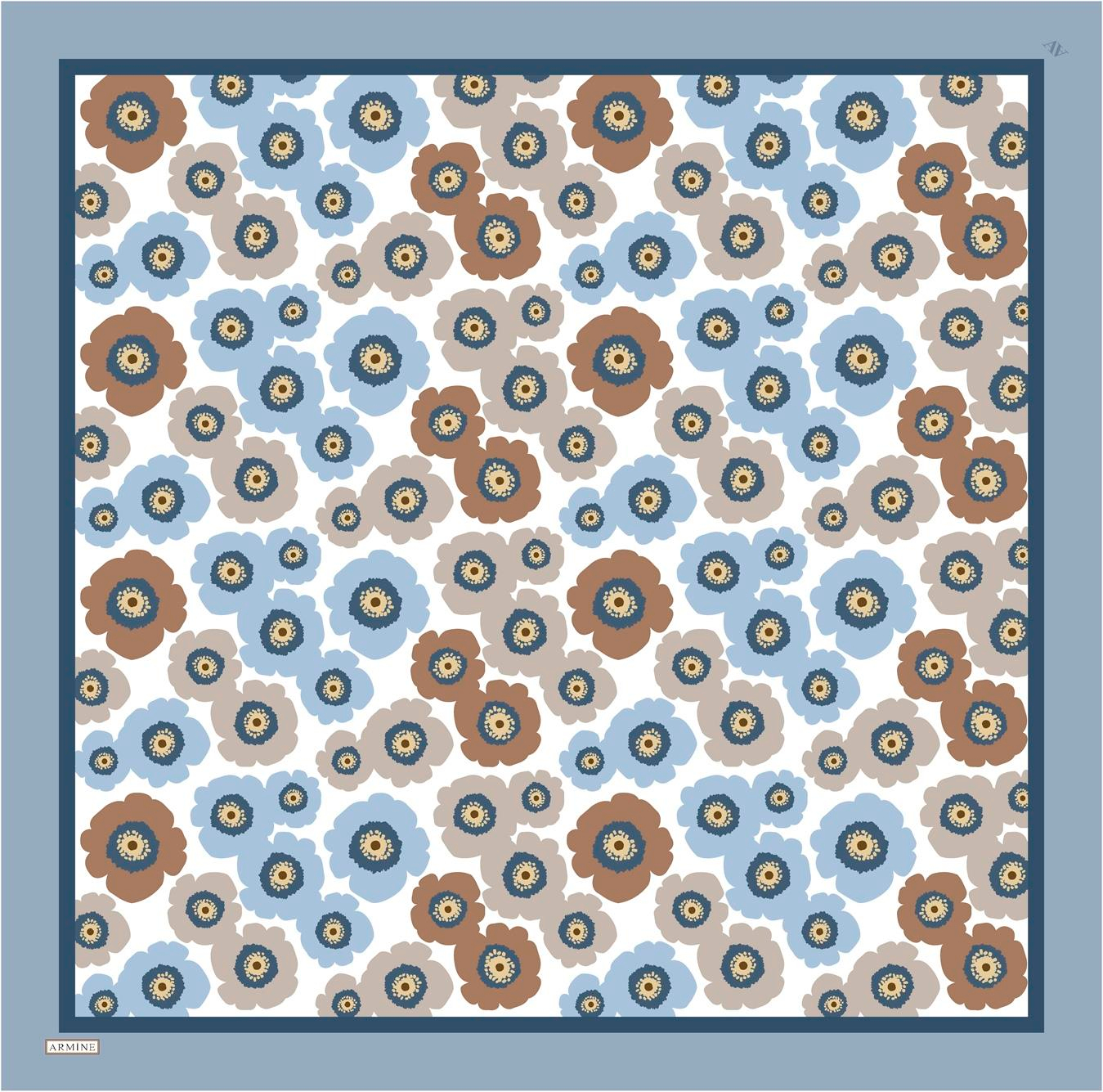 ARMİNE TWILL SAF İPEK EŞARP 9106D 