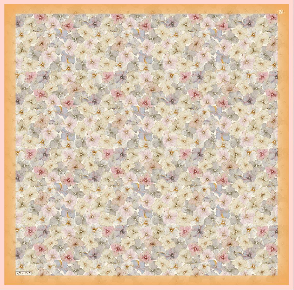 ARMİNE TWILL SAF İPEK EŞARP 9108D 