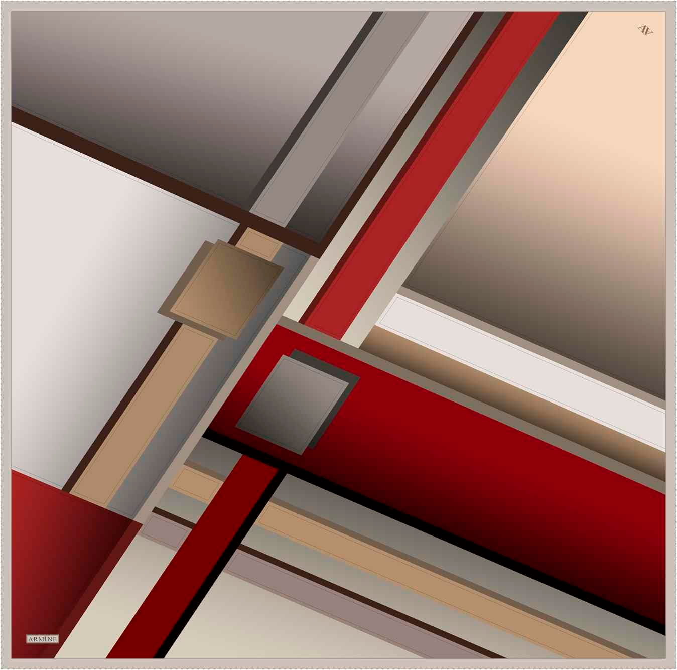 ARMİNE TWILL SAF İPEK EŞARP 9122D 