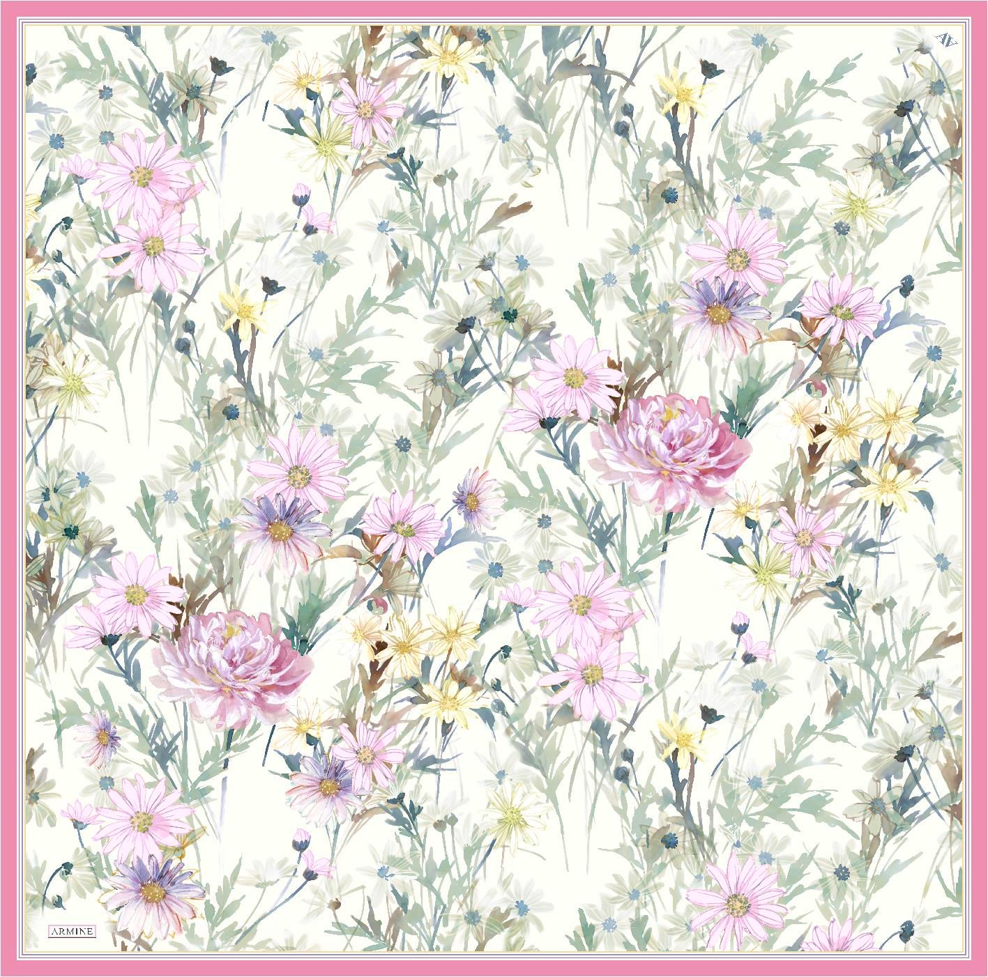 ARMİNE TWILL SAF İPEK EŞARP 9129D 