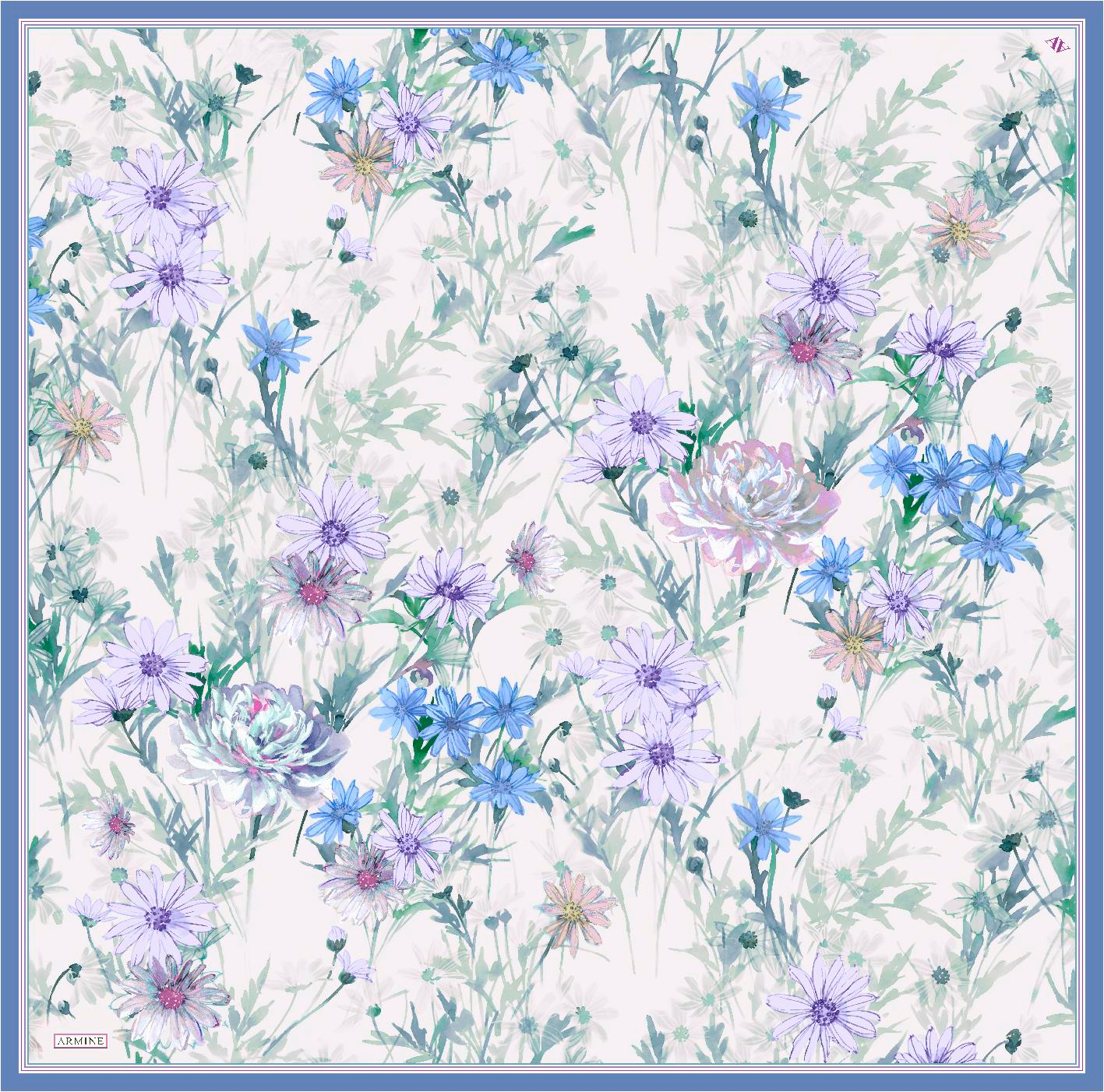 ARMİNE TWILL SAF İPEK EŞARP 9129D 