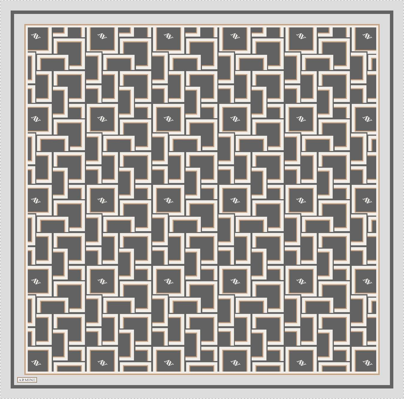 ARMİNE TWILL SAF İPEK EŞARP 9132D 