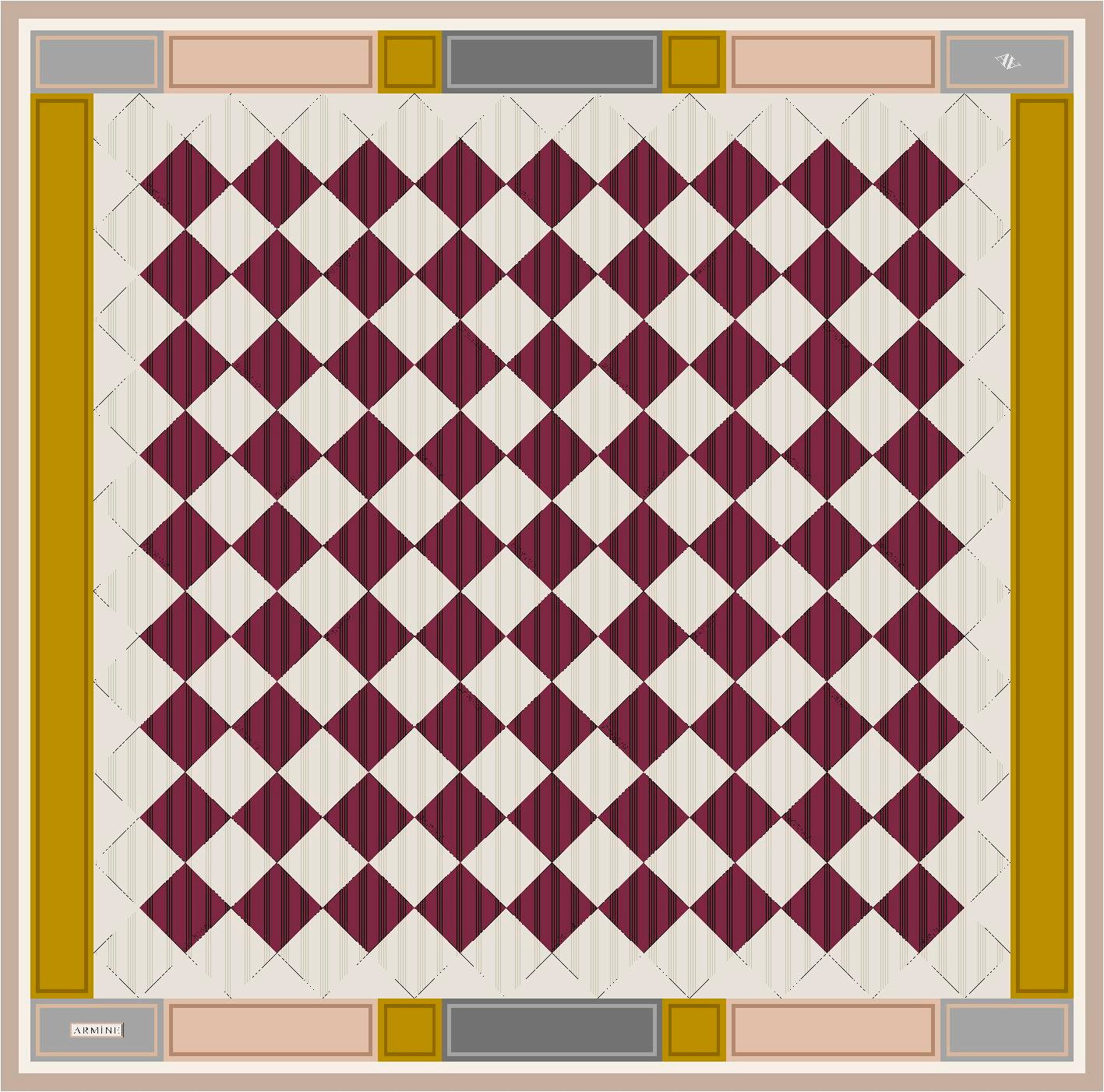 ARMİNE TWILL SAF İPEK EŞARP 9139D 