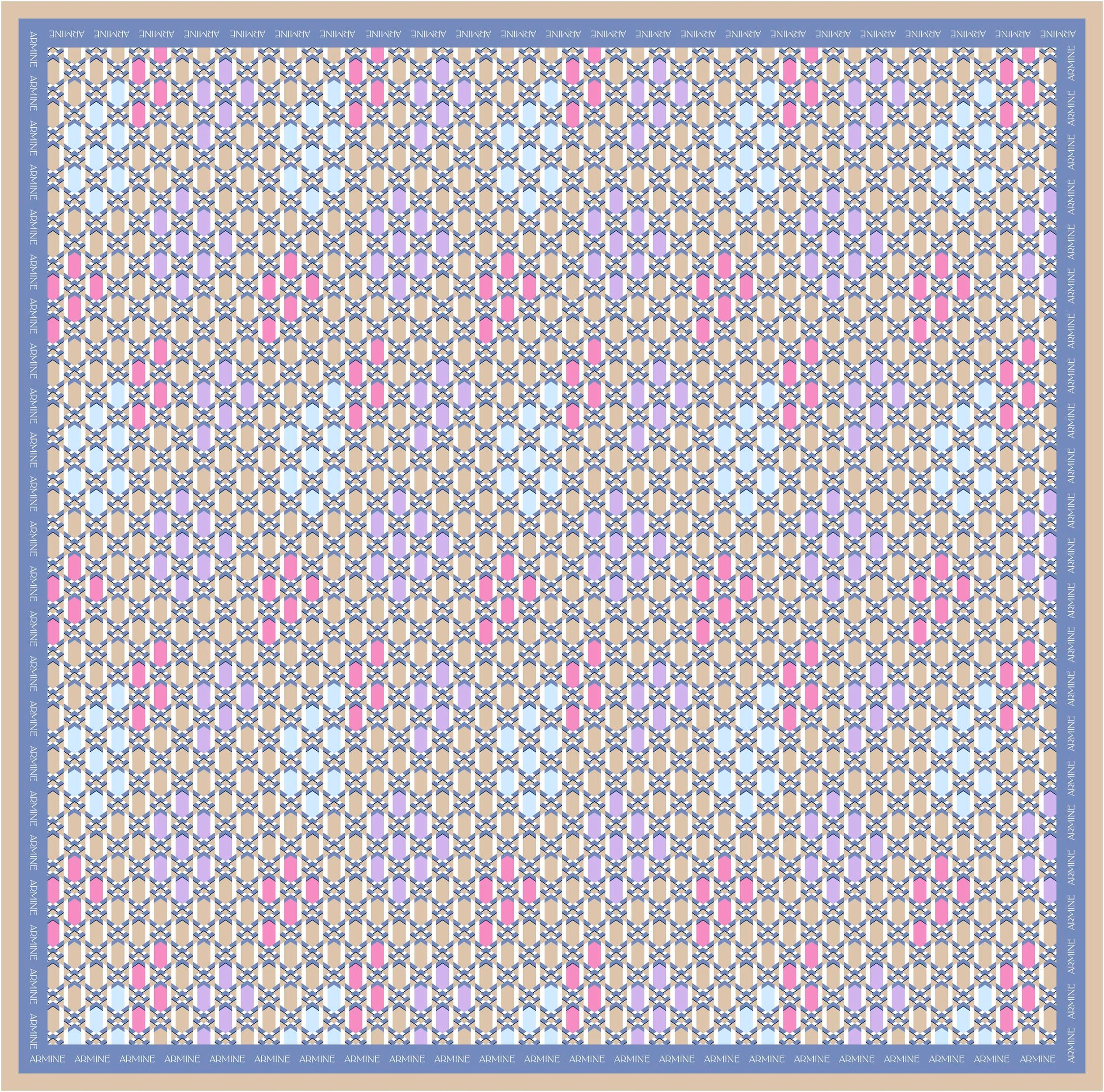ARMİNE TWILL SAF İPEK EŞARP 9144D 