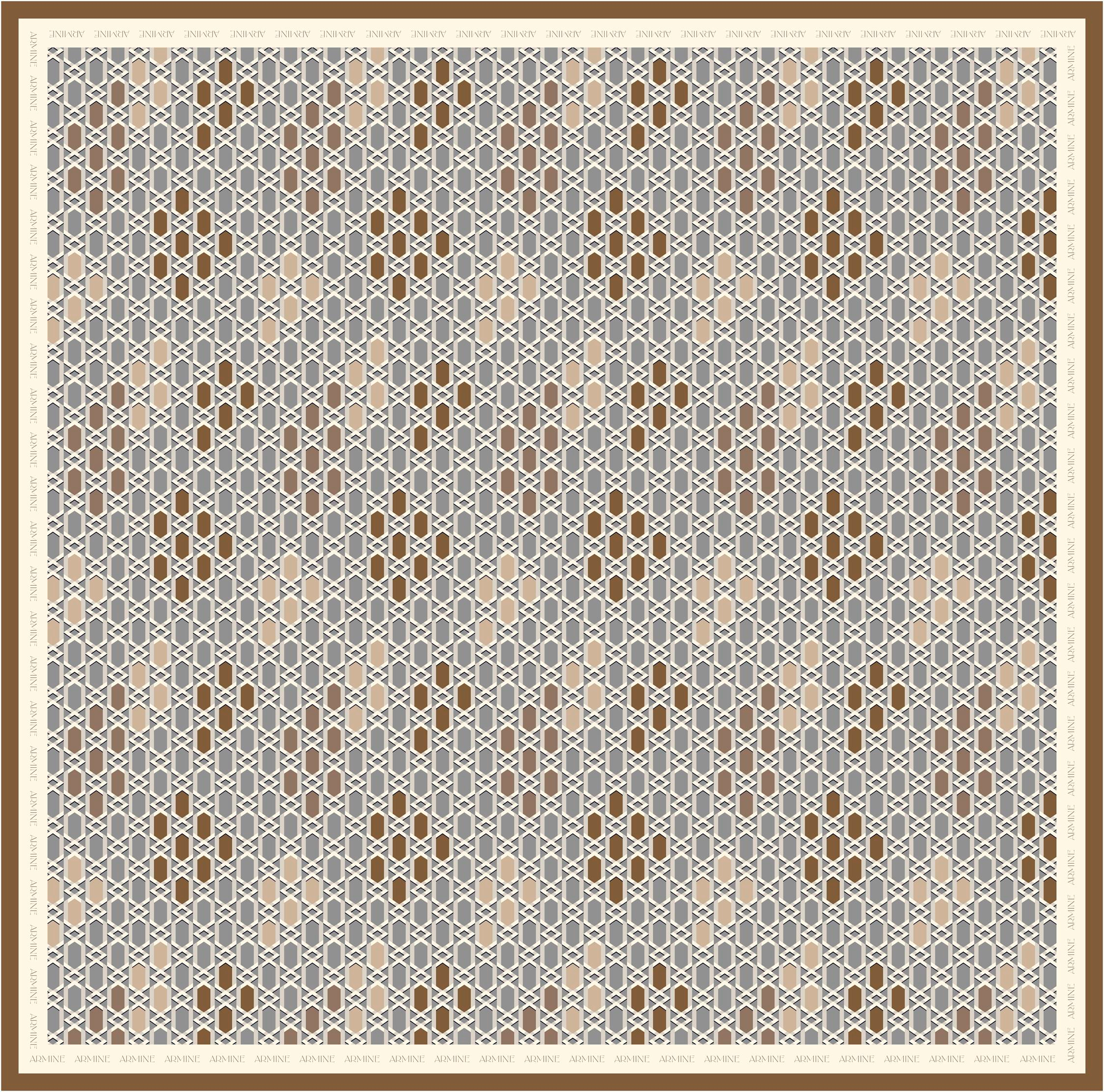 ARMİNE TWILL SAF İPEK EŞARP 9144D 