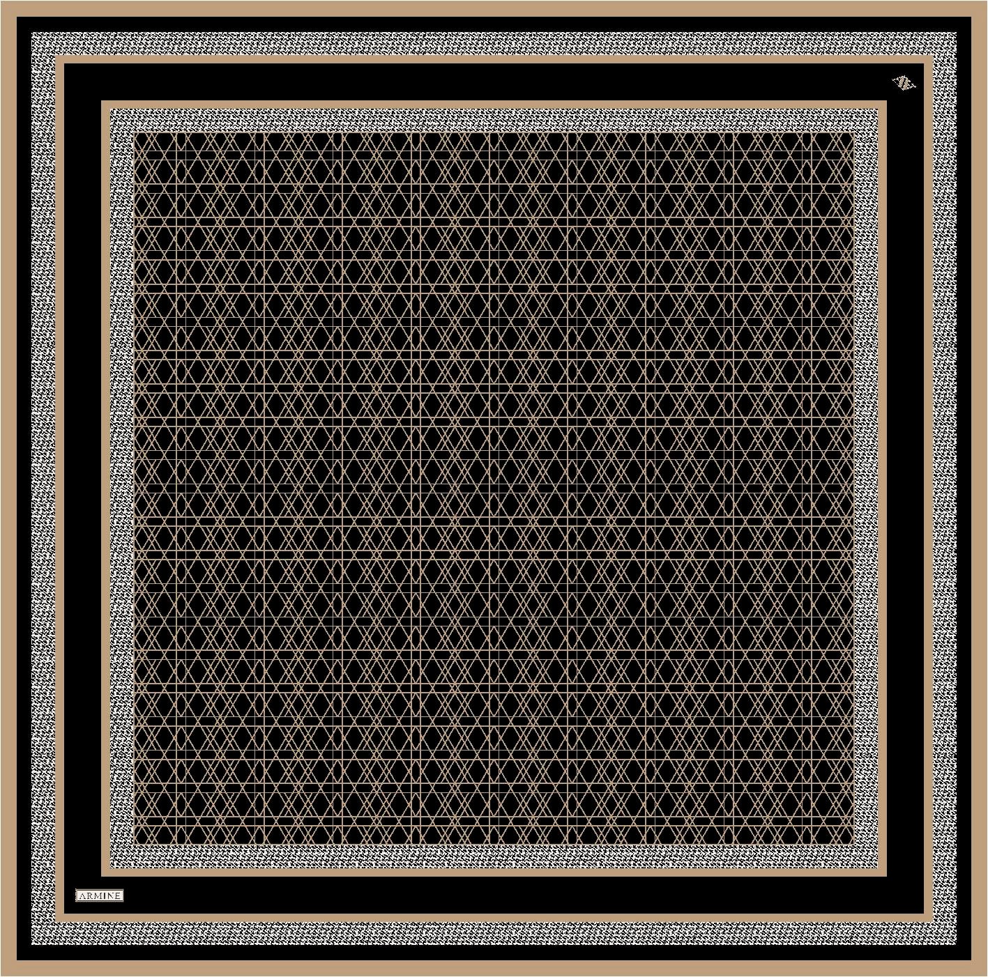 ARMİNE TWILL SAF İPEK EŞARP 9167D 
