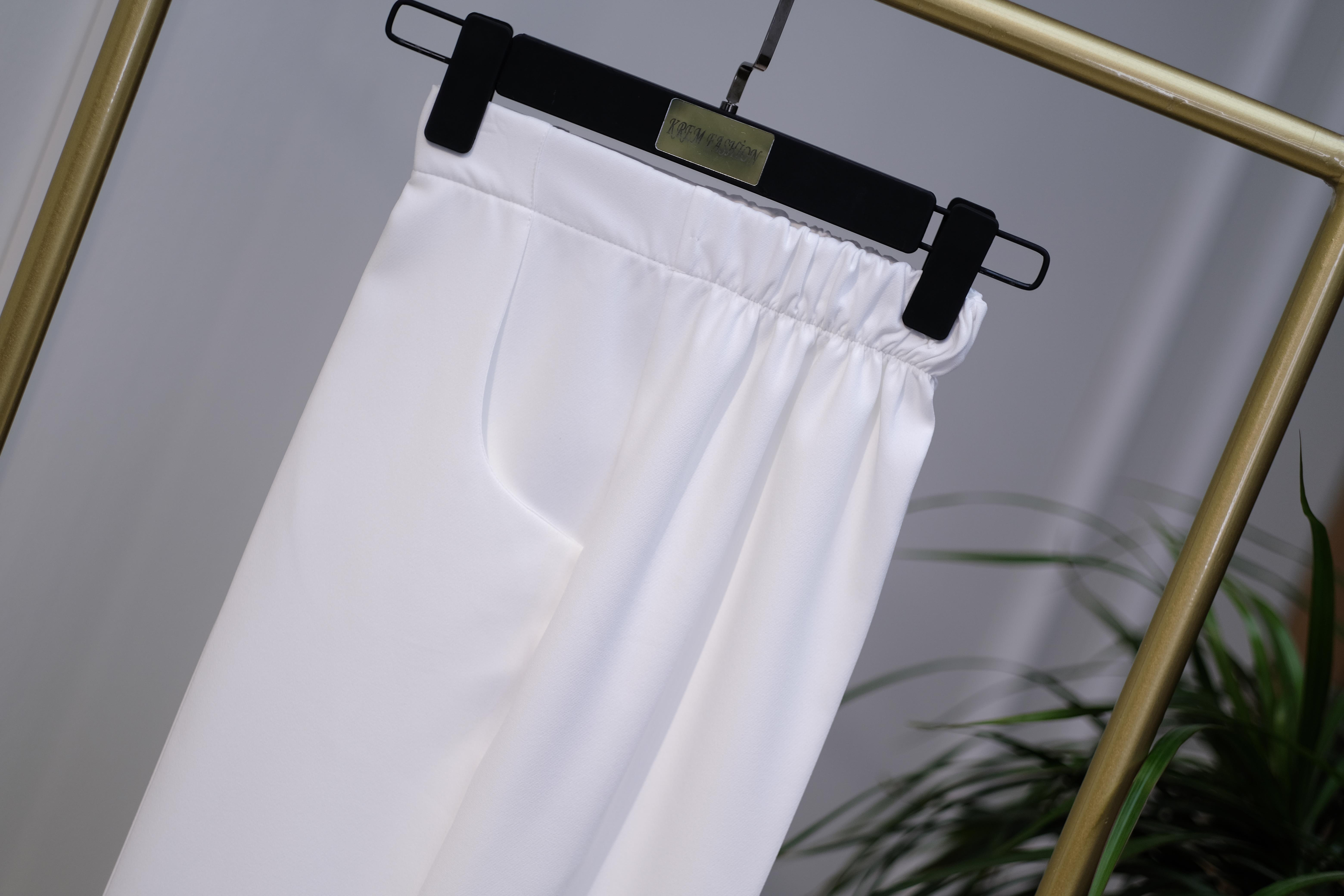 Beli Lastikli Bol Paça Cepli Rahat Kalıp Pantolon
