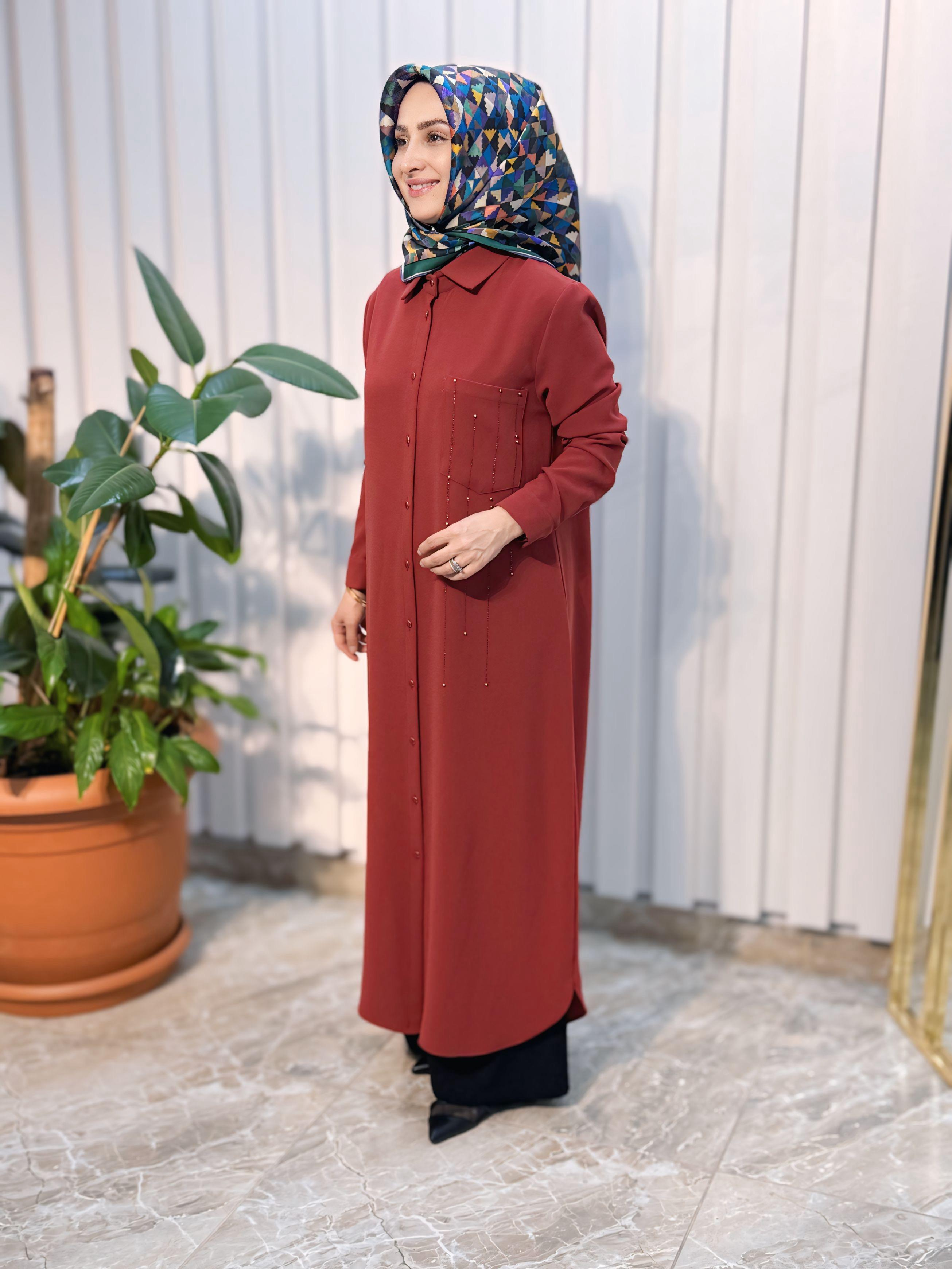 CEP DETAYLI TUNİK HAYA -A1338