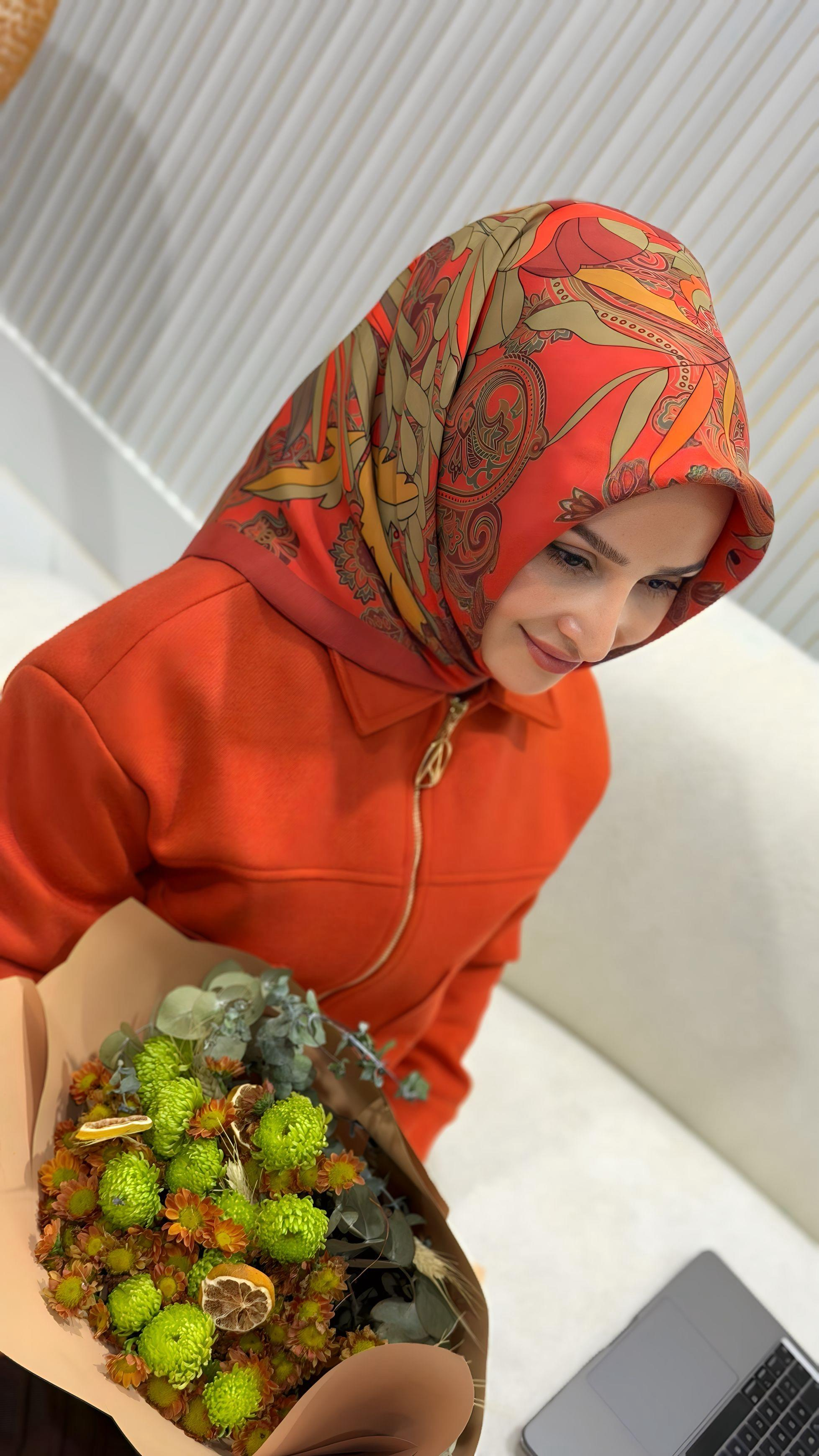 ED SCARF VİSKON FLOŞ EŞARP- ED0012