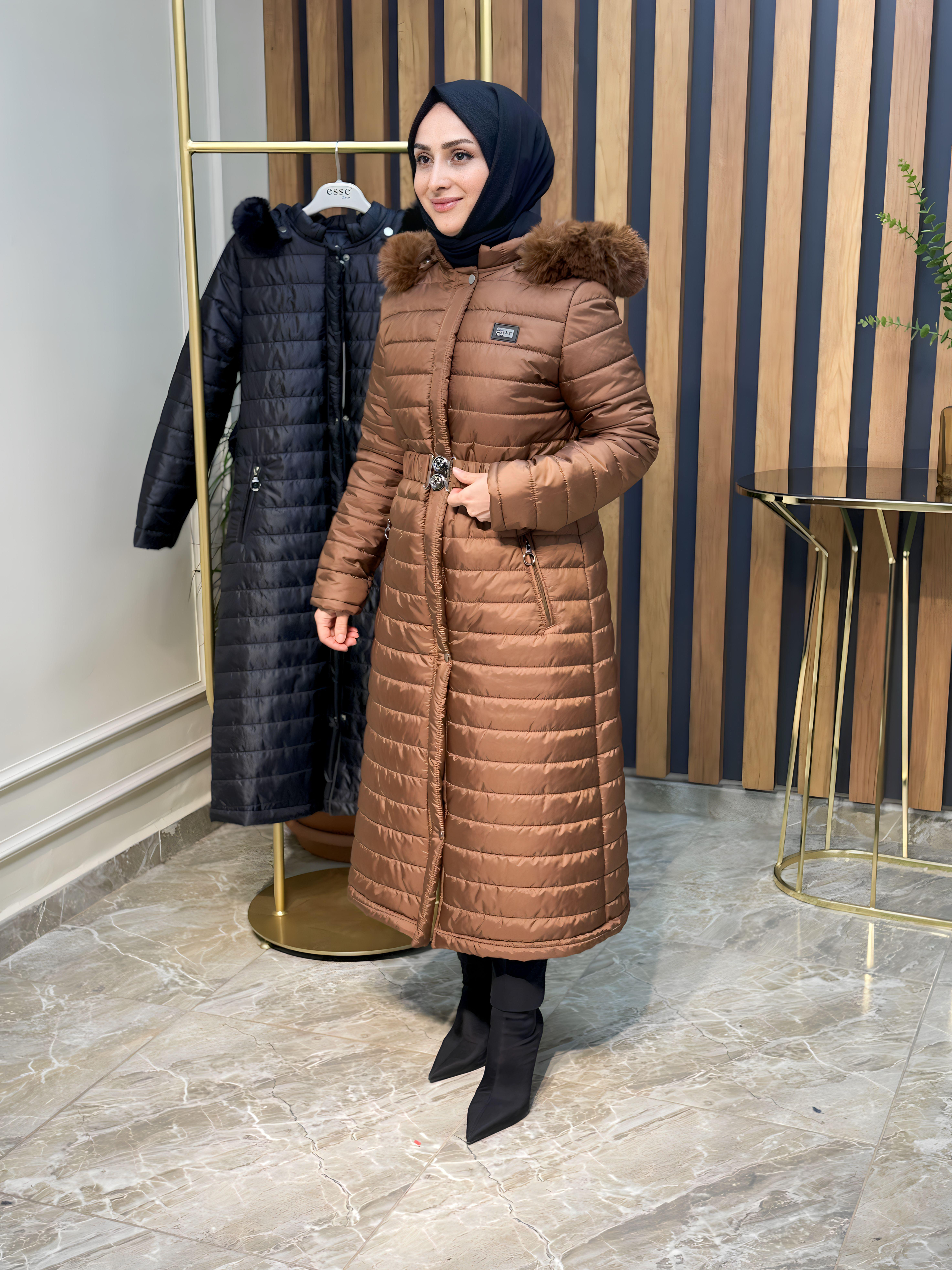 ESSE BELİ KEMERLİ KAPİTONE KABAN- 2340